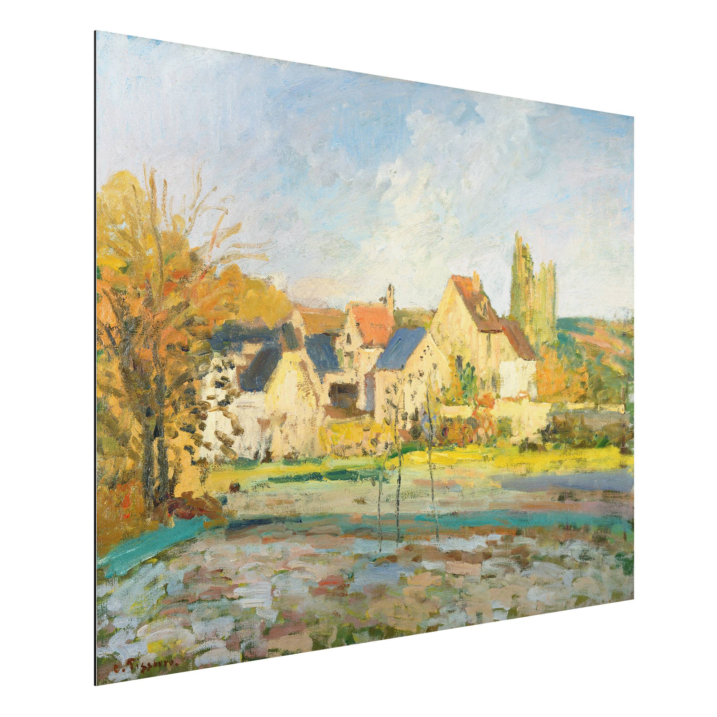 Alu-Dibond Outdoor Bild Camille Pissarro - Landschaft bei Pontoise