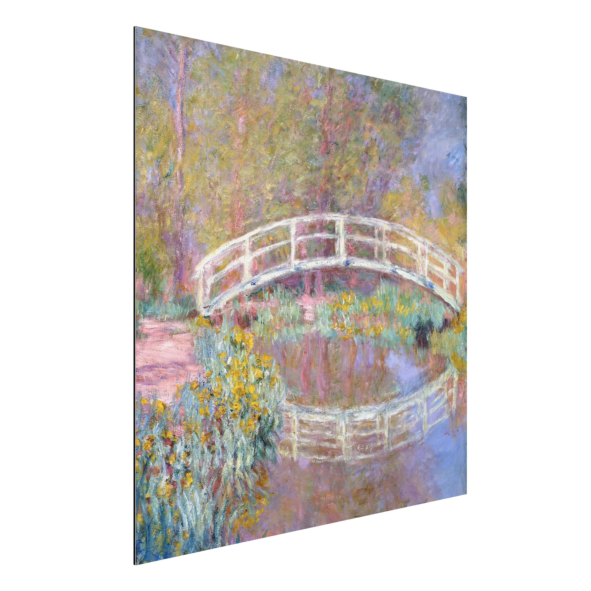 Alu-Dibond Outdoor Bild Claude Monet - Brücke Monets Garten