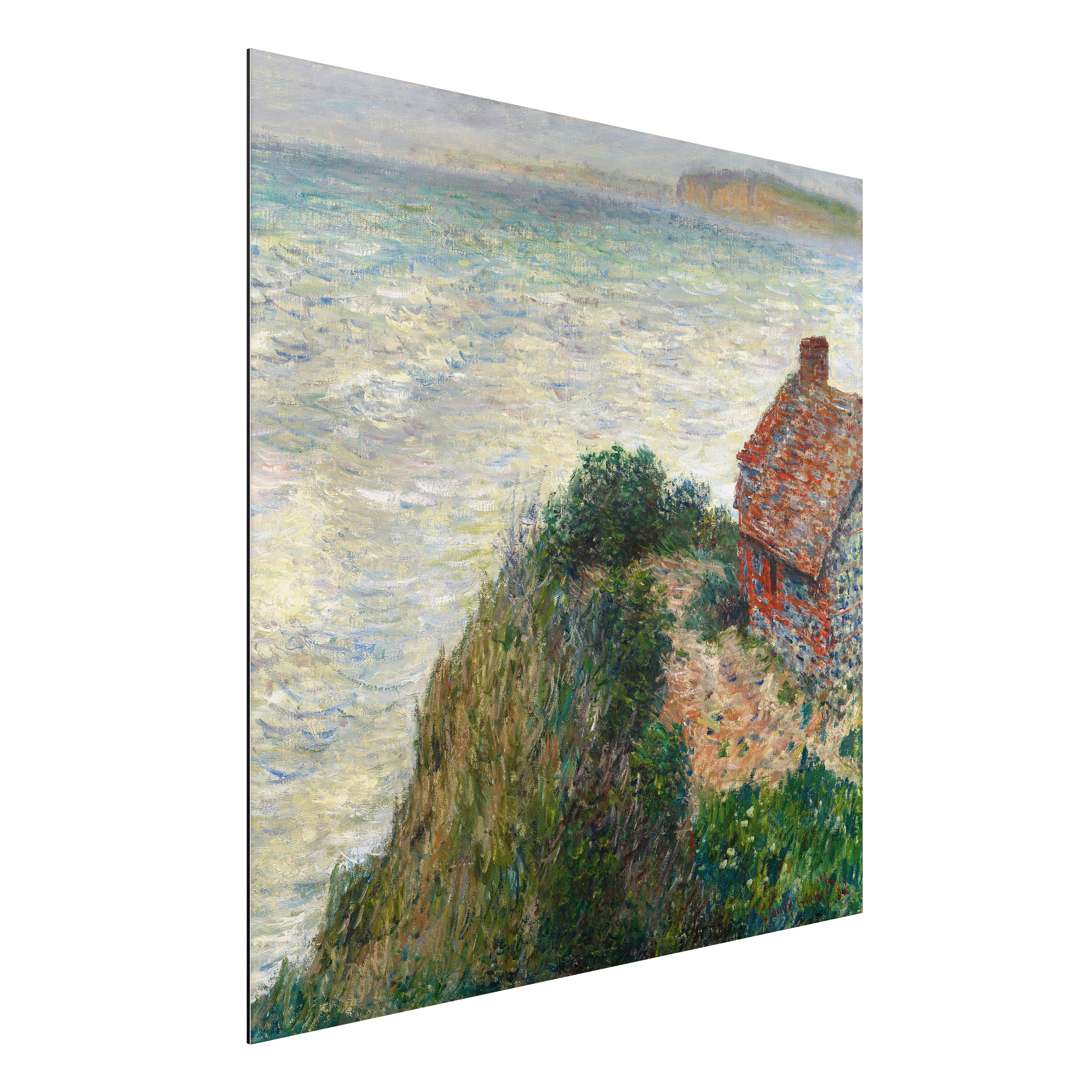 Alu-Dibond Outdoor Bild Claude Monet - Fischerhaus Petit Ailly