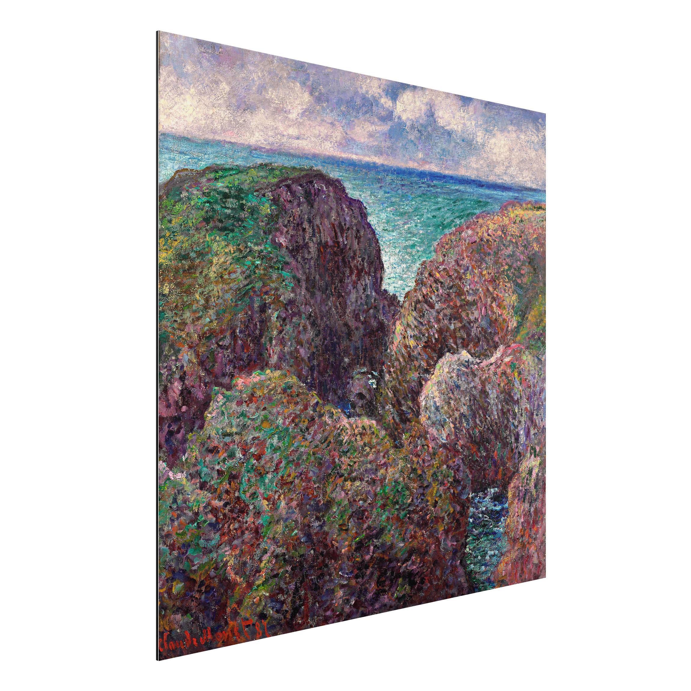 Alu-Dibond Outdoor Bild Claude Monet - Felsengruppe Port-Goulphar
