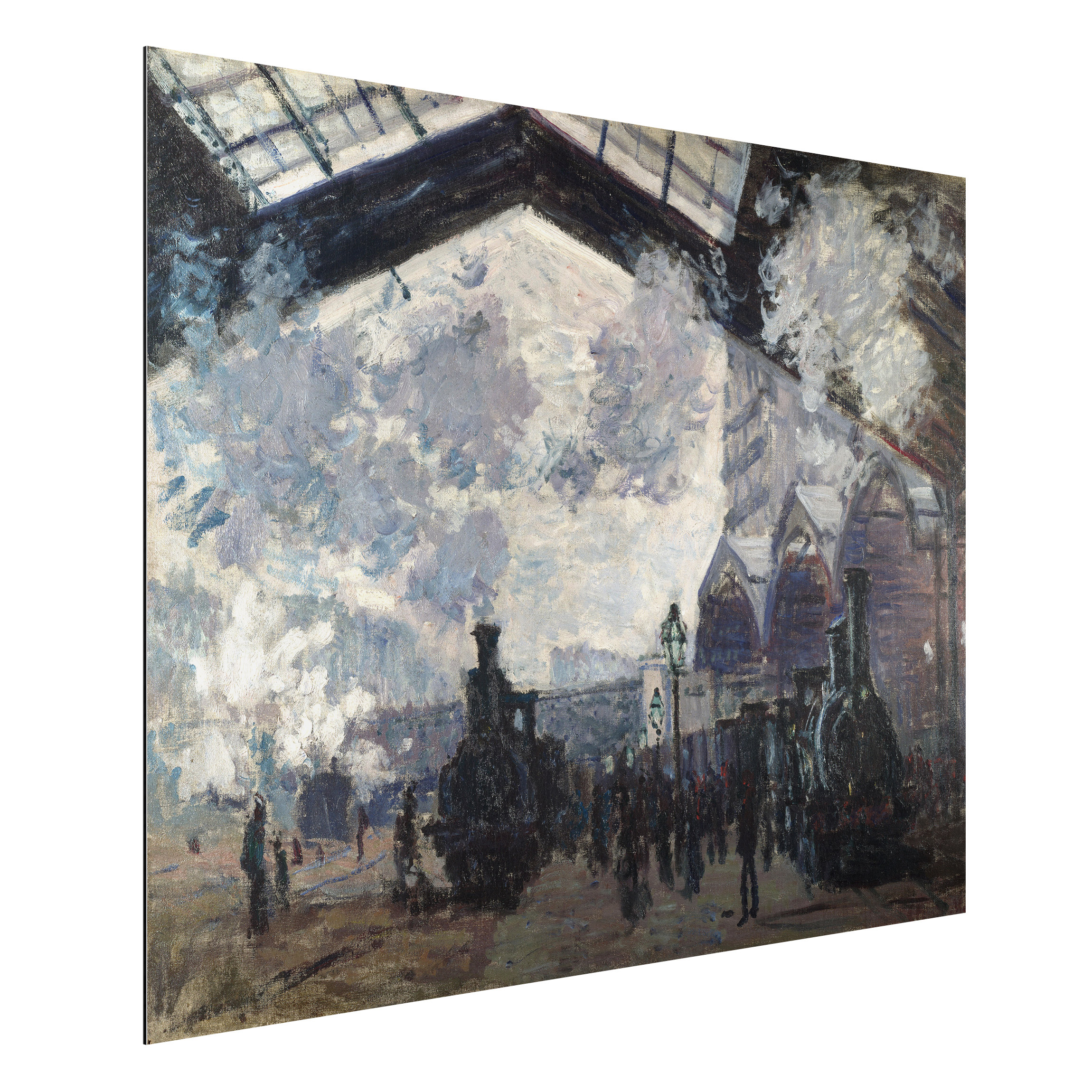 Alu-Dibond Outdoor Bild Claude Monet - Gare Saint Lazare