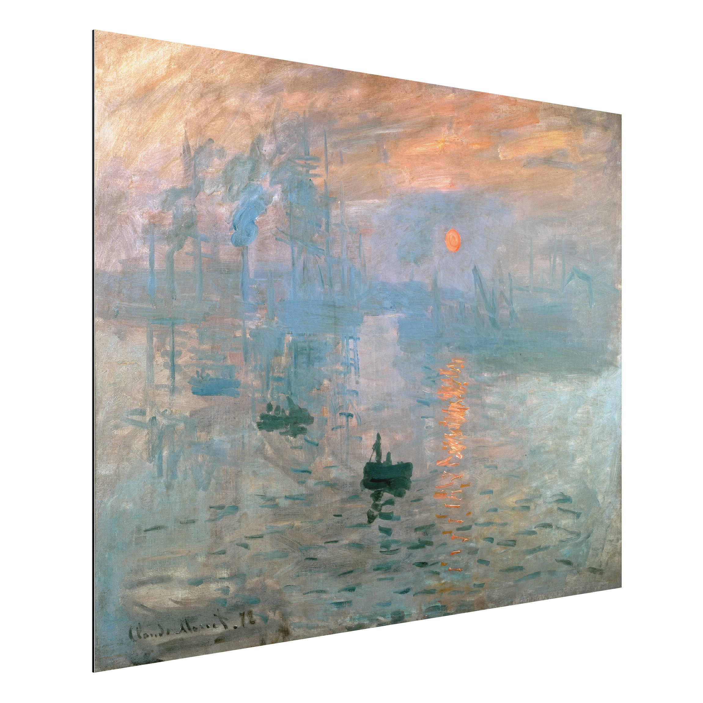 Alu-Dibond Outdoor Bild Claude Monet - Impression