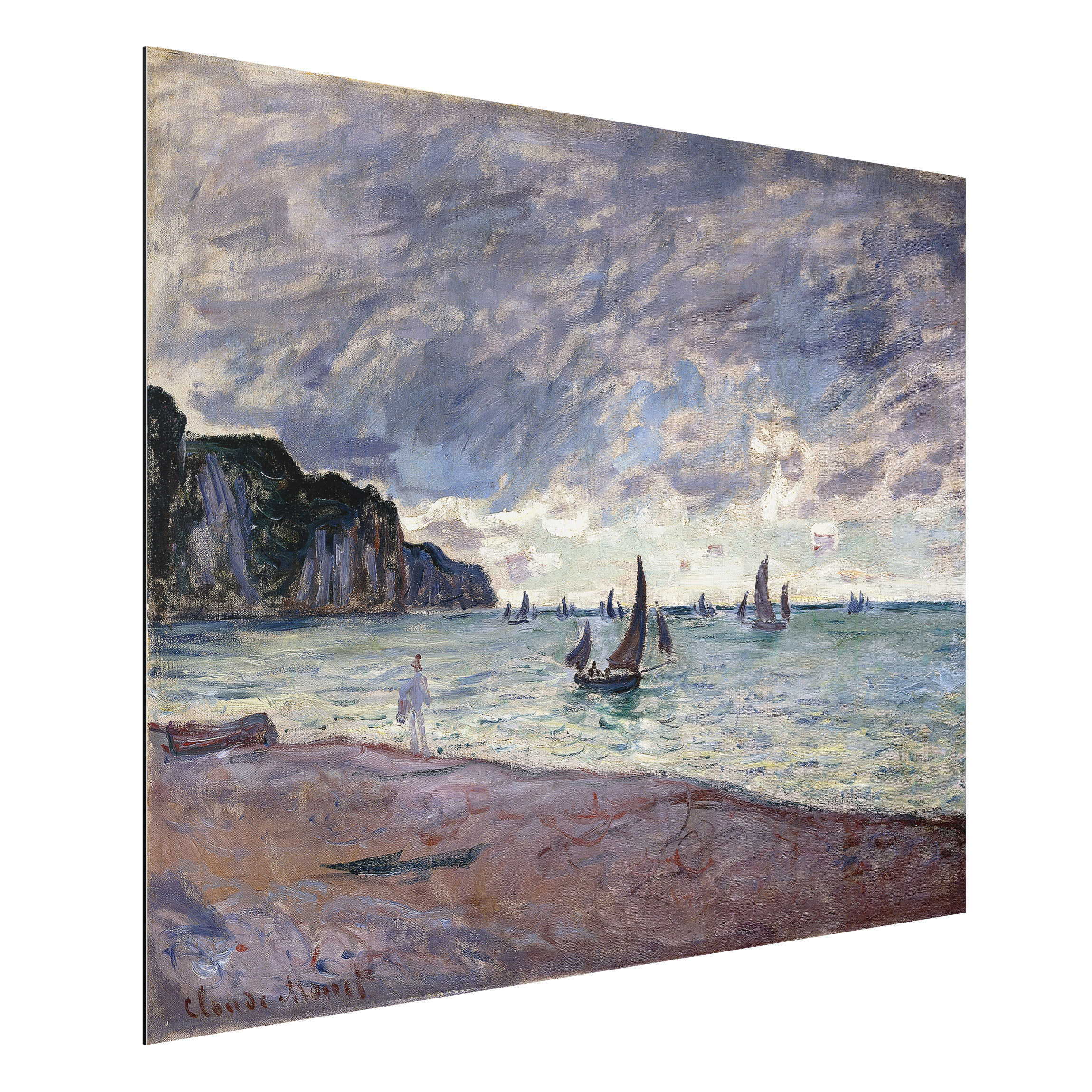 Alu-Dibond Outdoor Bild Claude Monet - Küste von Pourville
