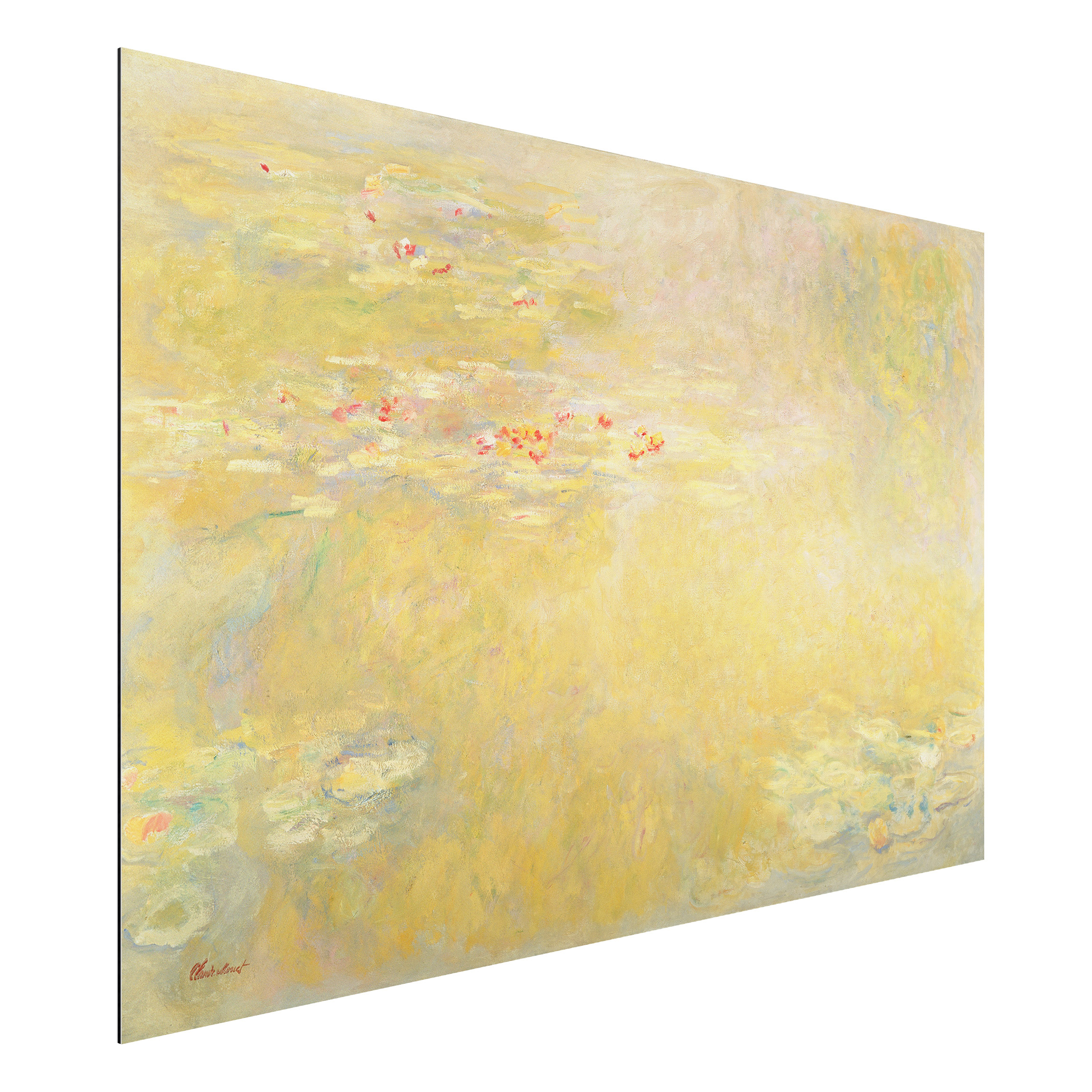 Alu-Dibond Outdoor Bild Claude Monet - Seerosenteich