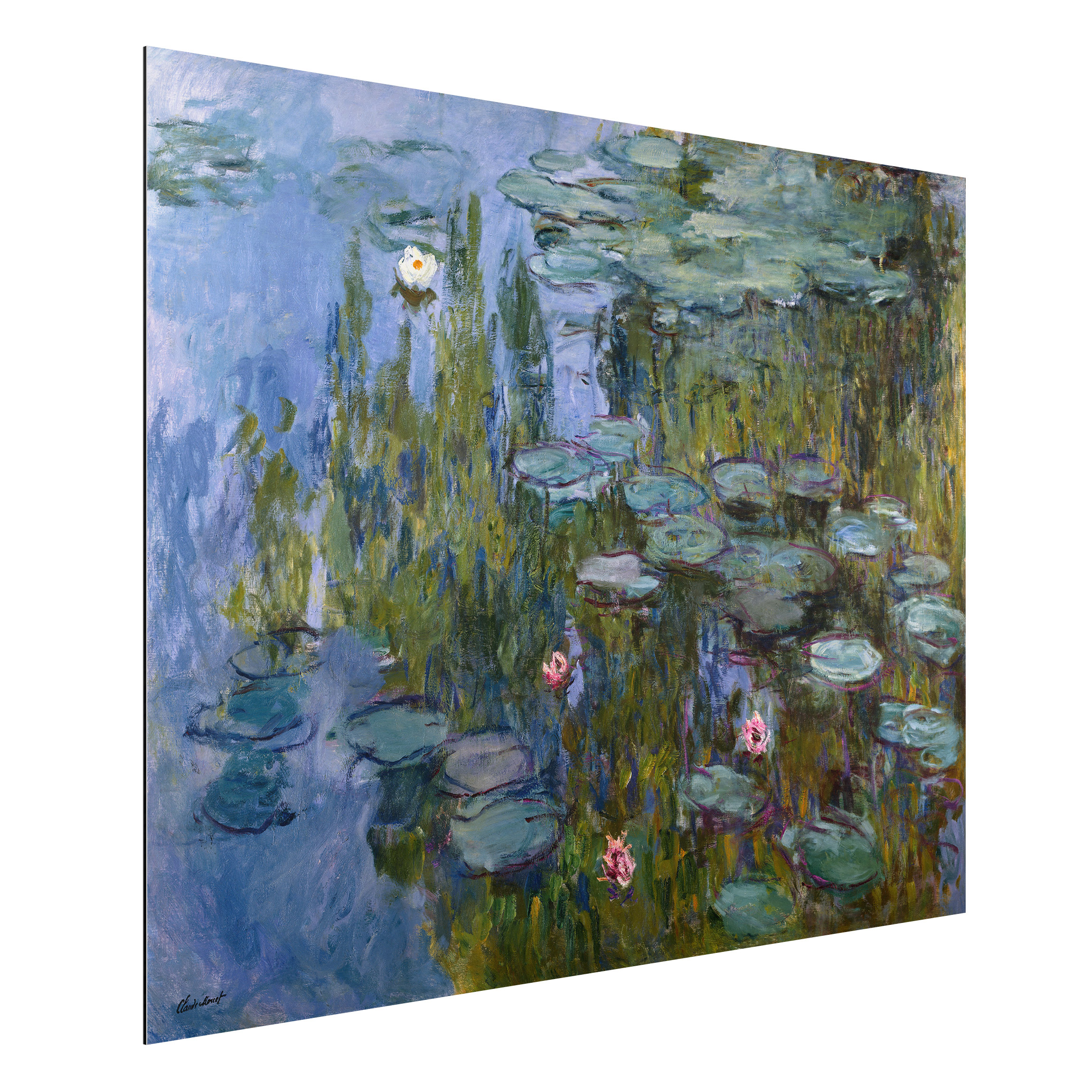 Alu-Dibond Outdoor Bild Claude Monet - Seerosen (Nympheas)