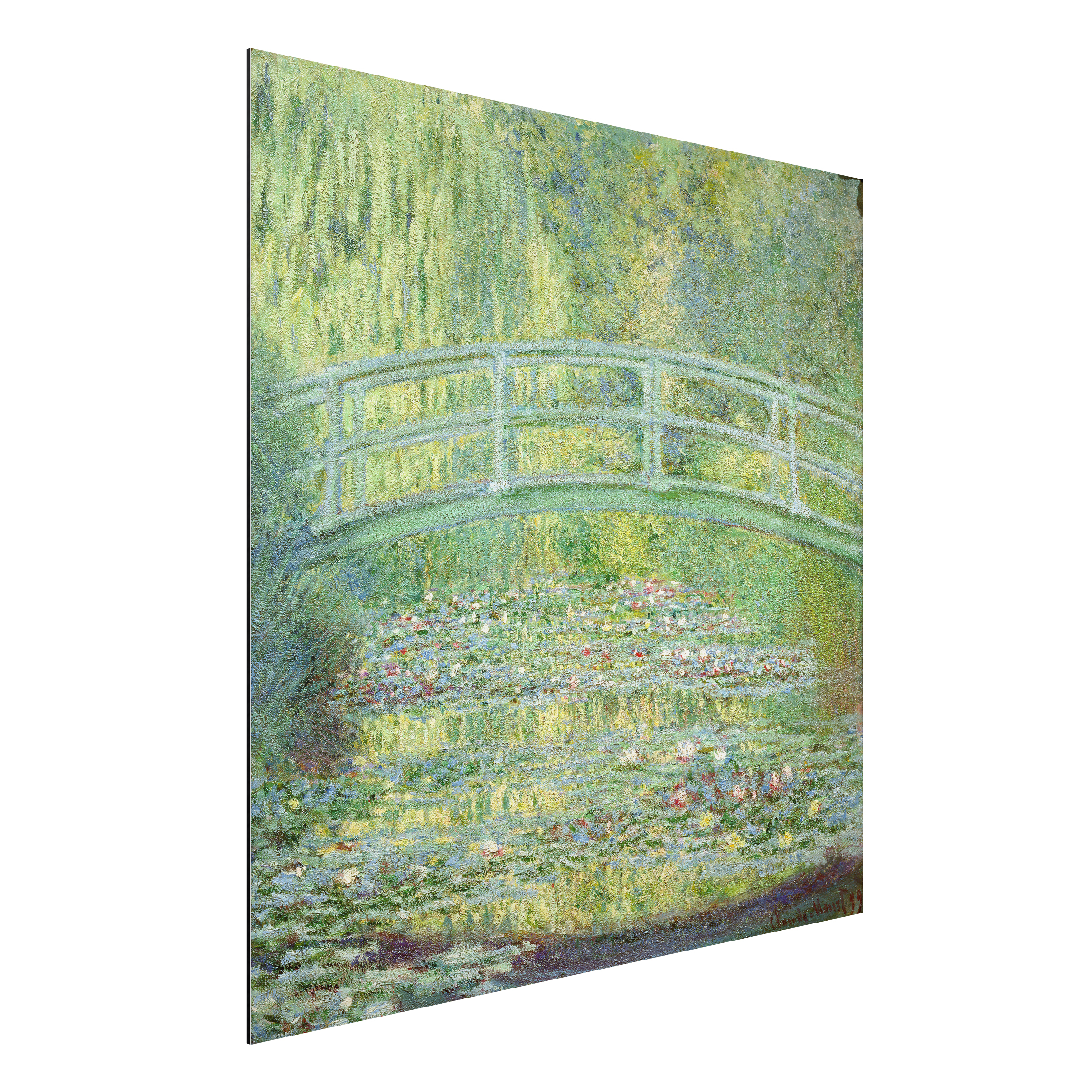 Alu-Dibond Outdoor Bild Claude Monet - Japanische Brücke