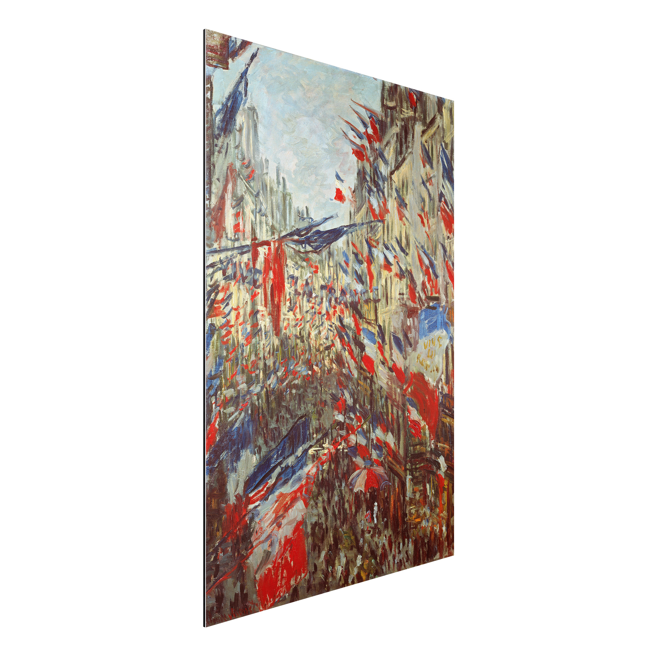 Alu-Dibond Outdoor Bild Claude Monet - Straße im Flaggenschmuck