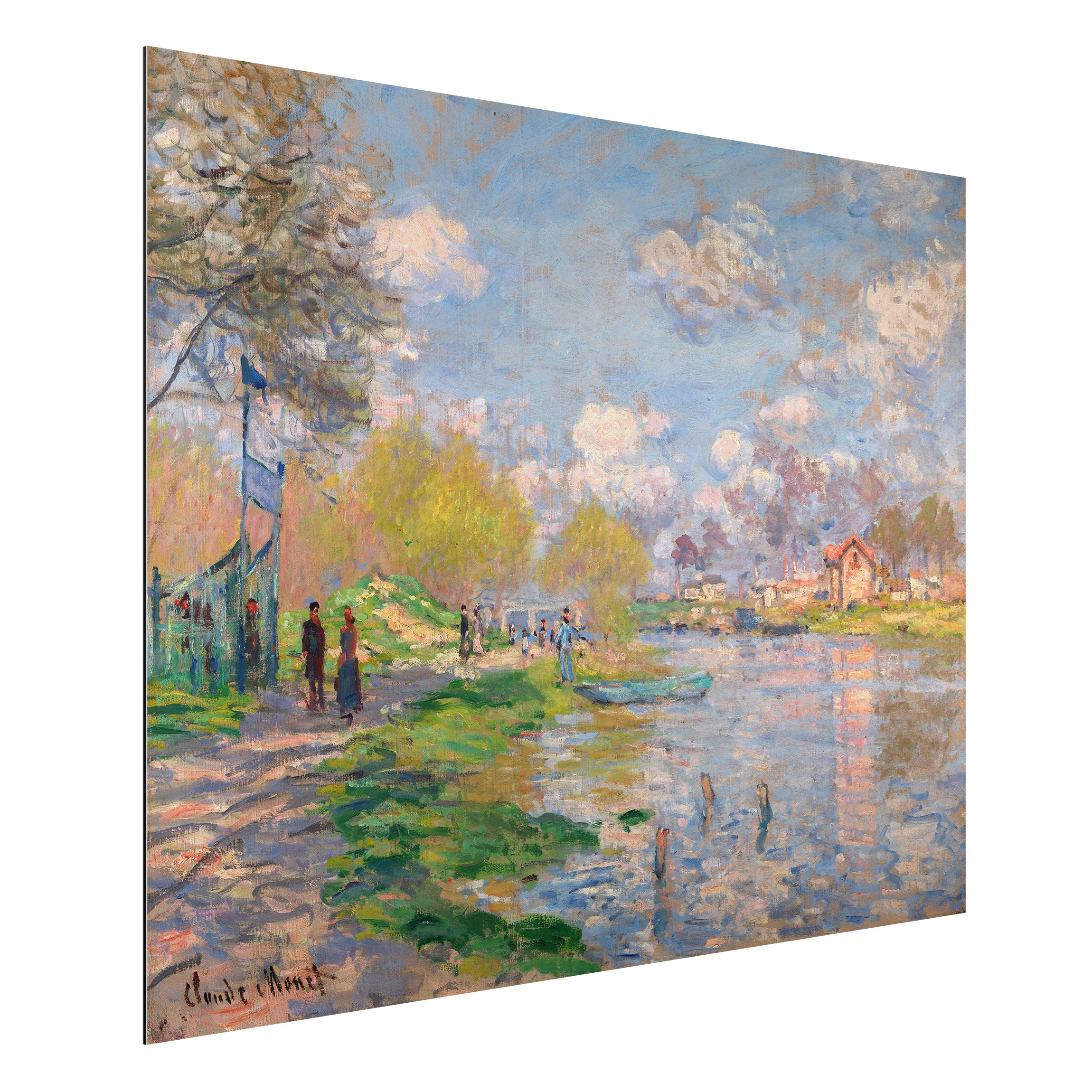Alu-Dibond Outdoor Bild Claude Monet - Seine