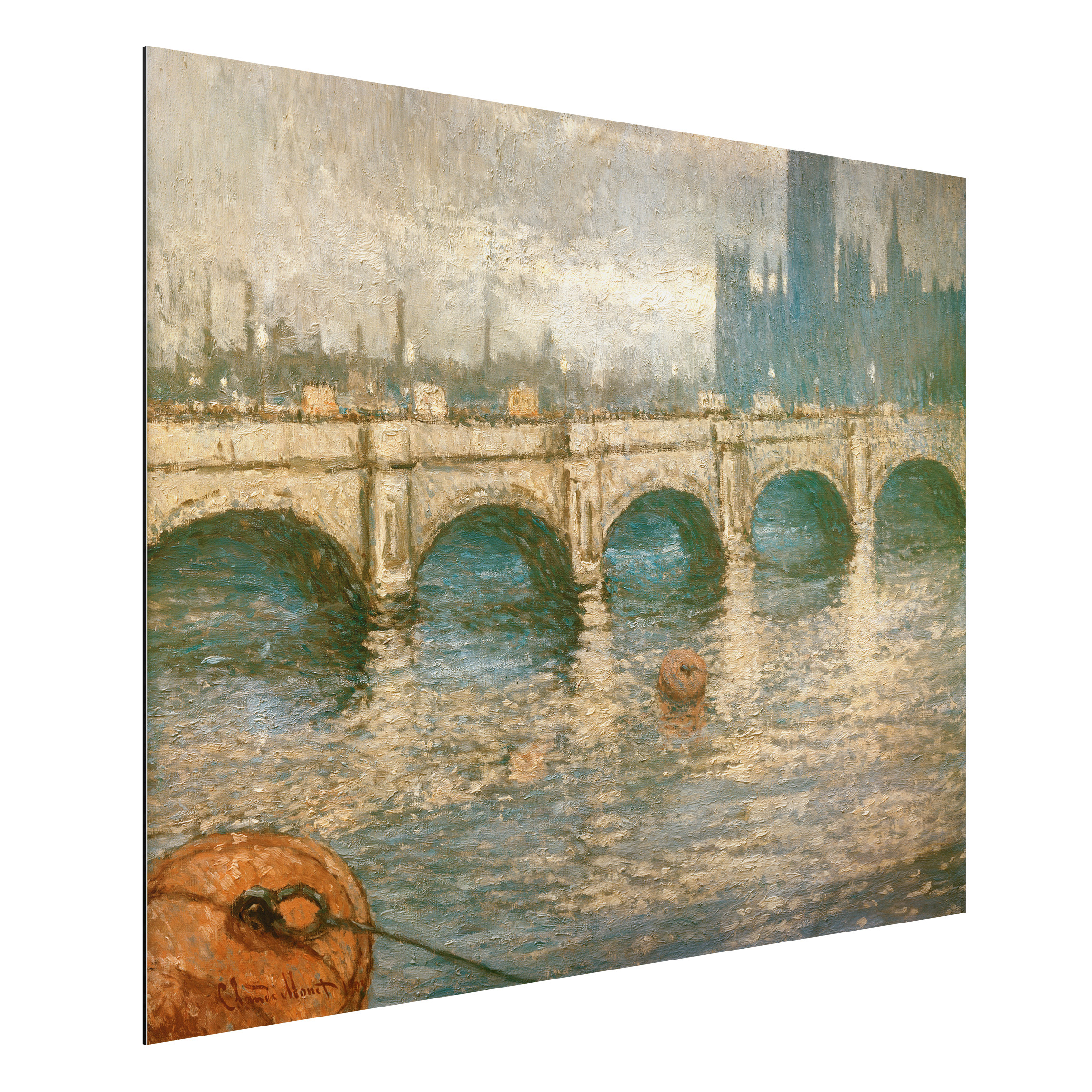 Alu-Dibond Outdoor Bild Claude Monet - Themsebrücke