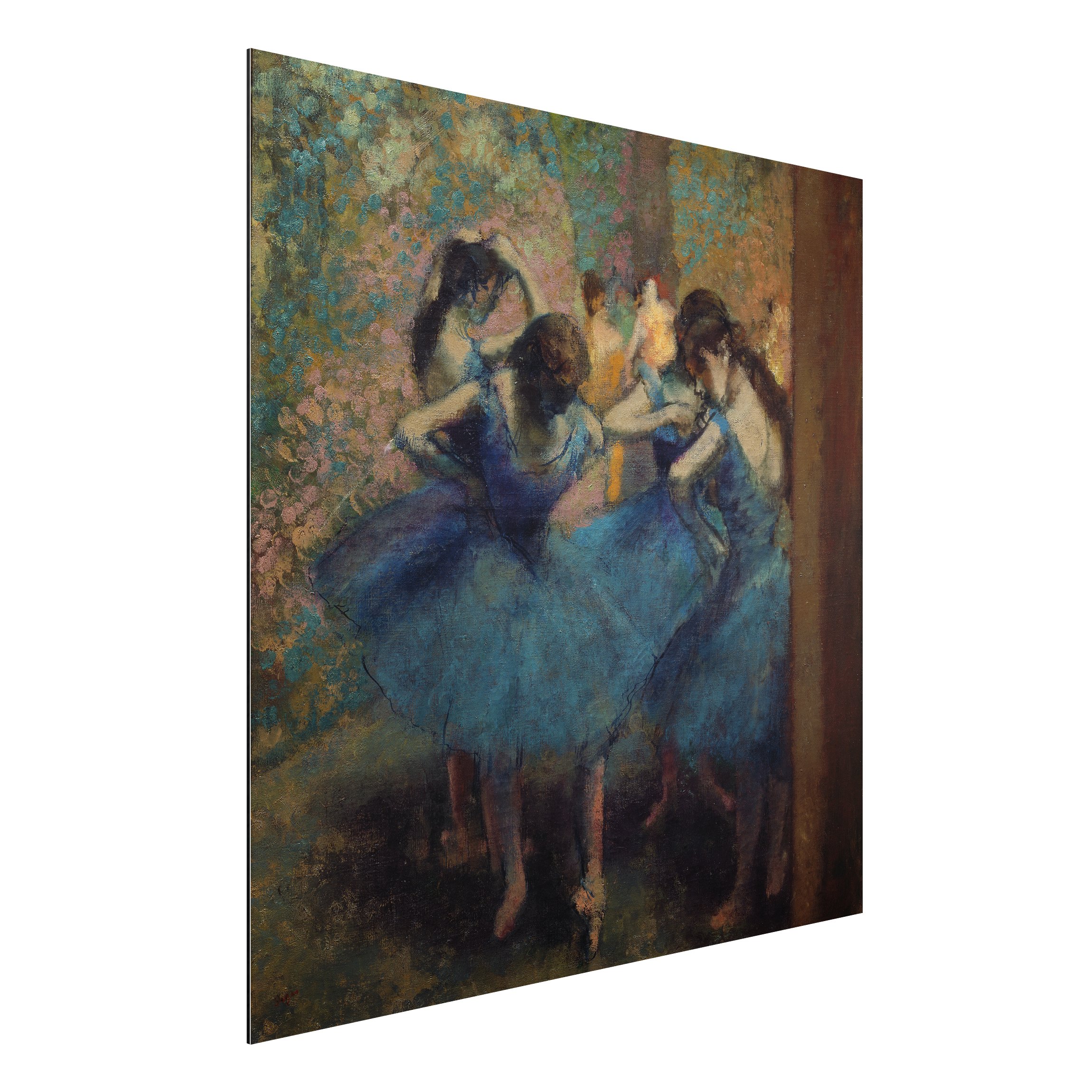 Alu-Dibond Outdoor Bild Edgar Degas - Blaue Tänzerinnen