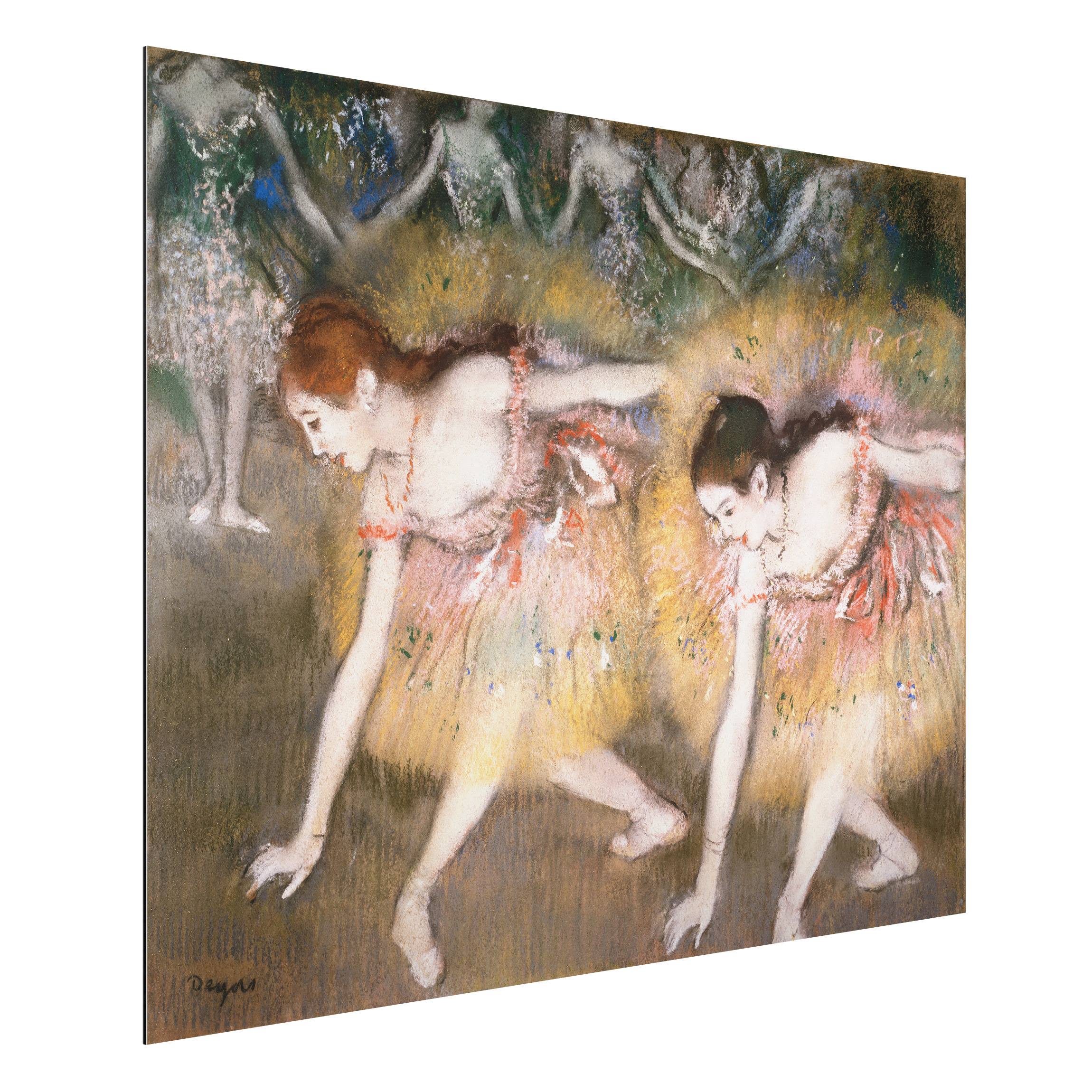 Alu-Dibond Outdoor Bild Edgar Degas - Verbeugende Ballerinen