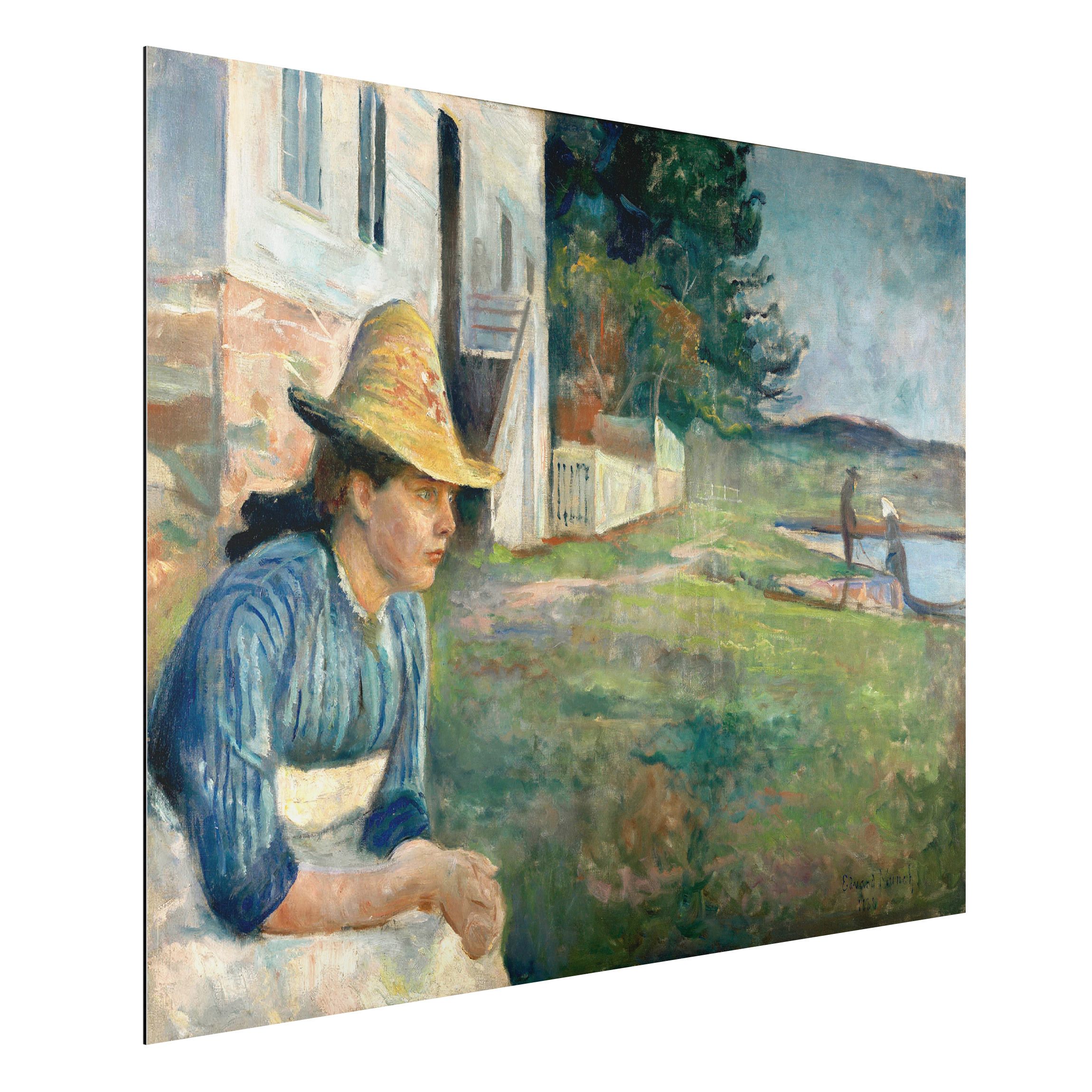 Alu-Dibond Outdoor Bild Edvard Munch - Abend