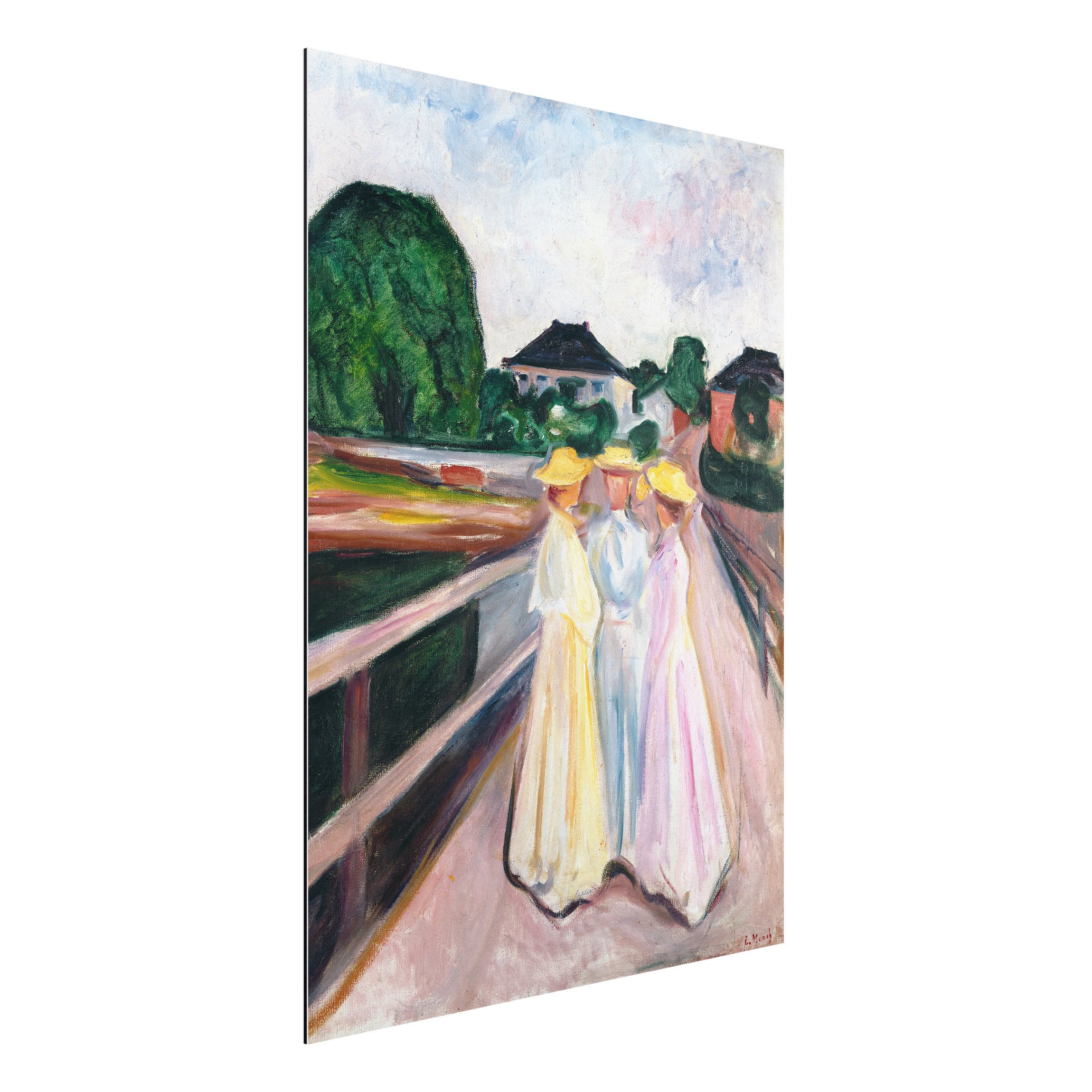 Alu-Dibond Outdoor Bild Edvard Munch - Drei Mädchen