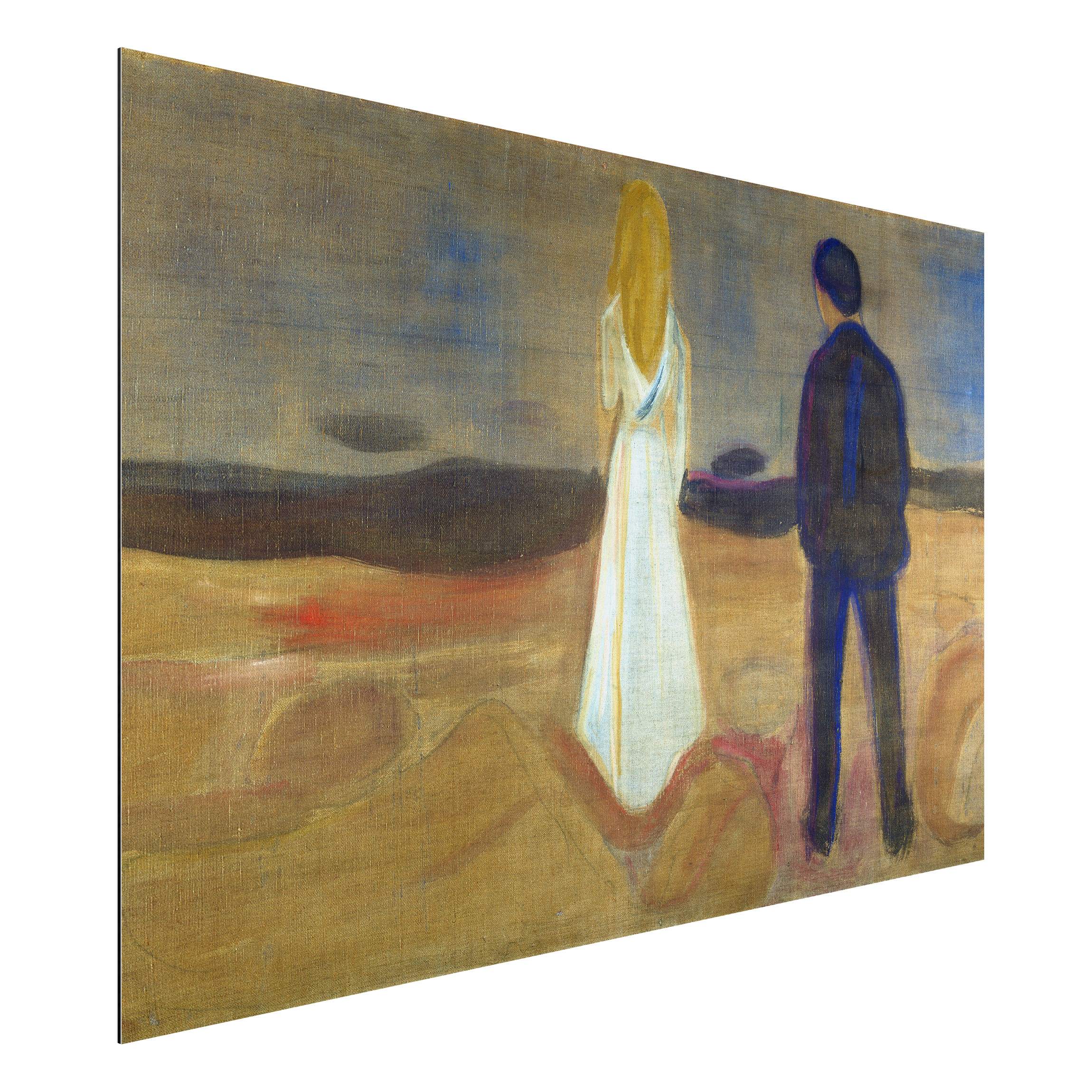 Alu-Dibond Outdoor Bild Edvard Munch - Zwei Menschen