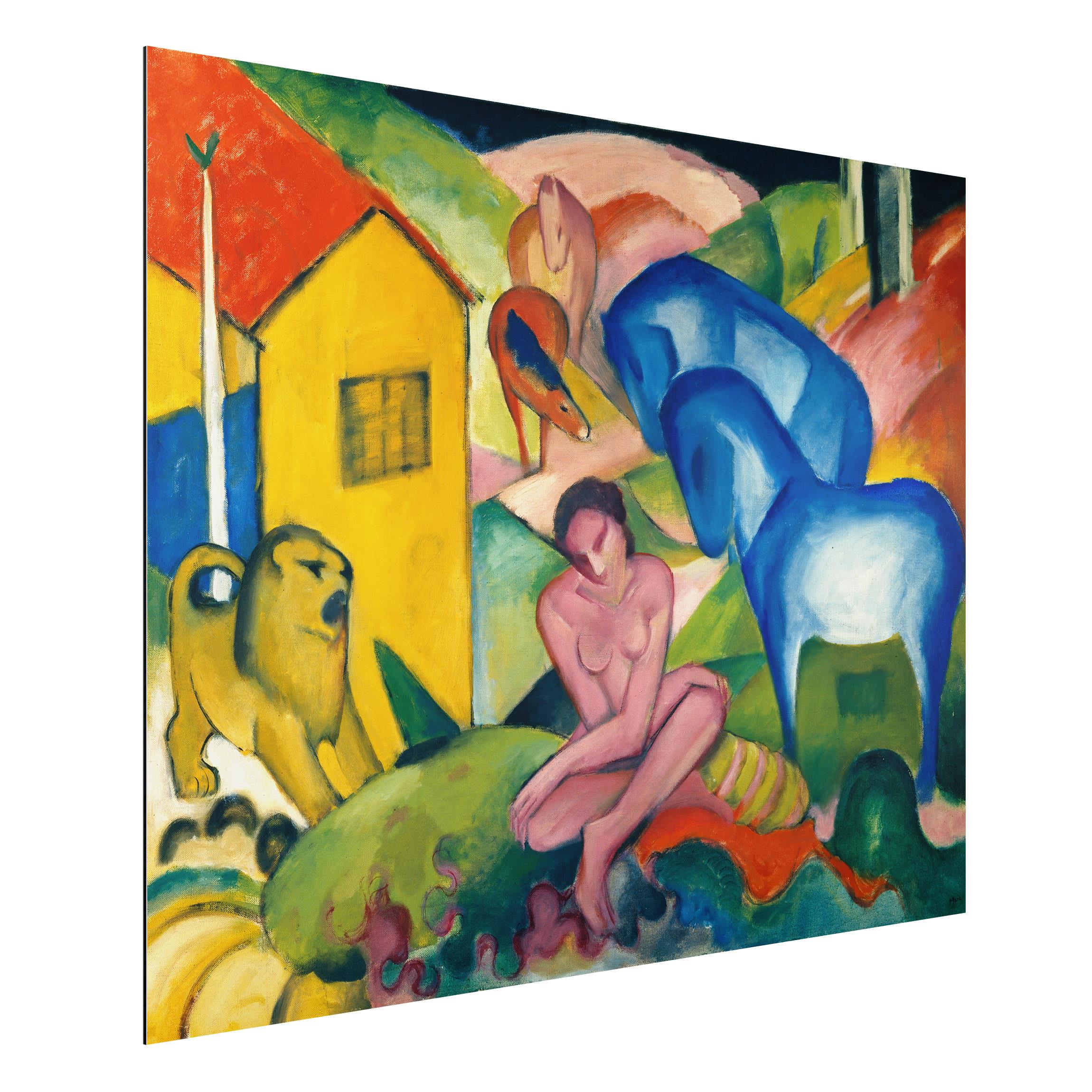 Alu-Dibond Outdoor Bild Franz Marc - Der Traum