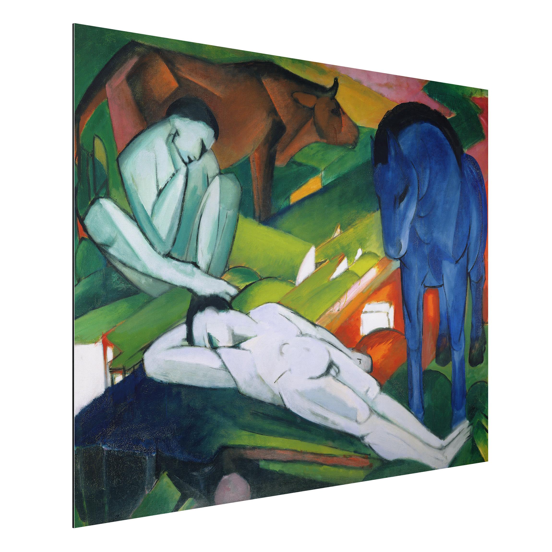 Alu-Dibond Outdoor Bild Franz Marc - Hirten