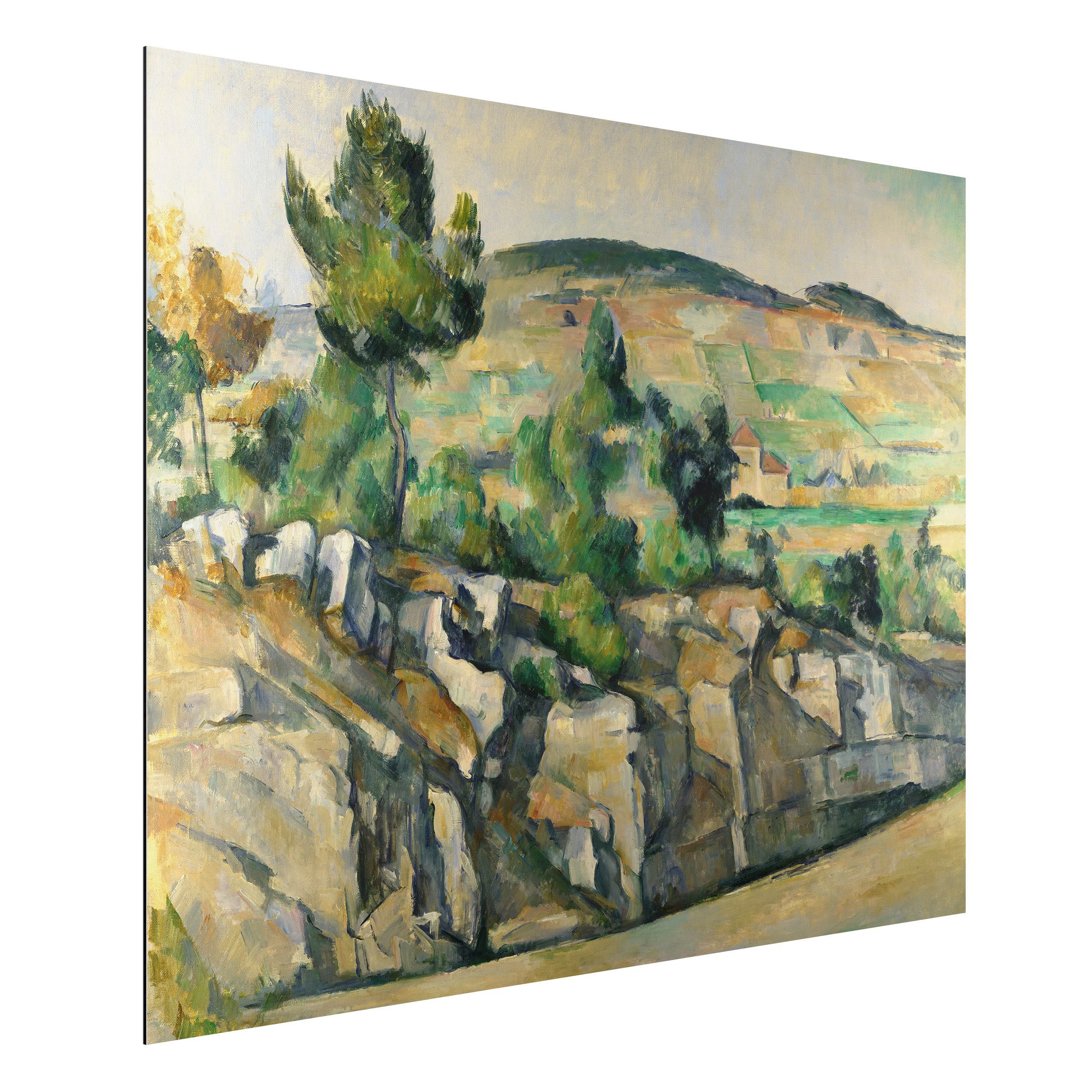 Alu-Dibond Outdoor Bild Paul Cézanne - Hügelige Landschaft