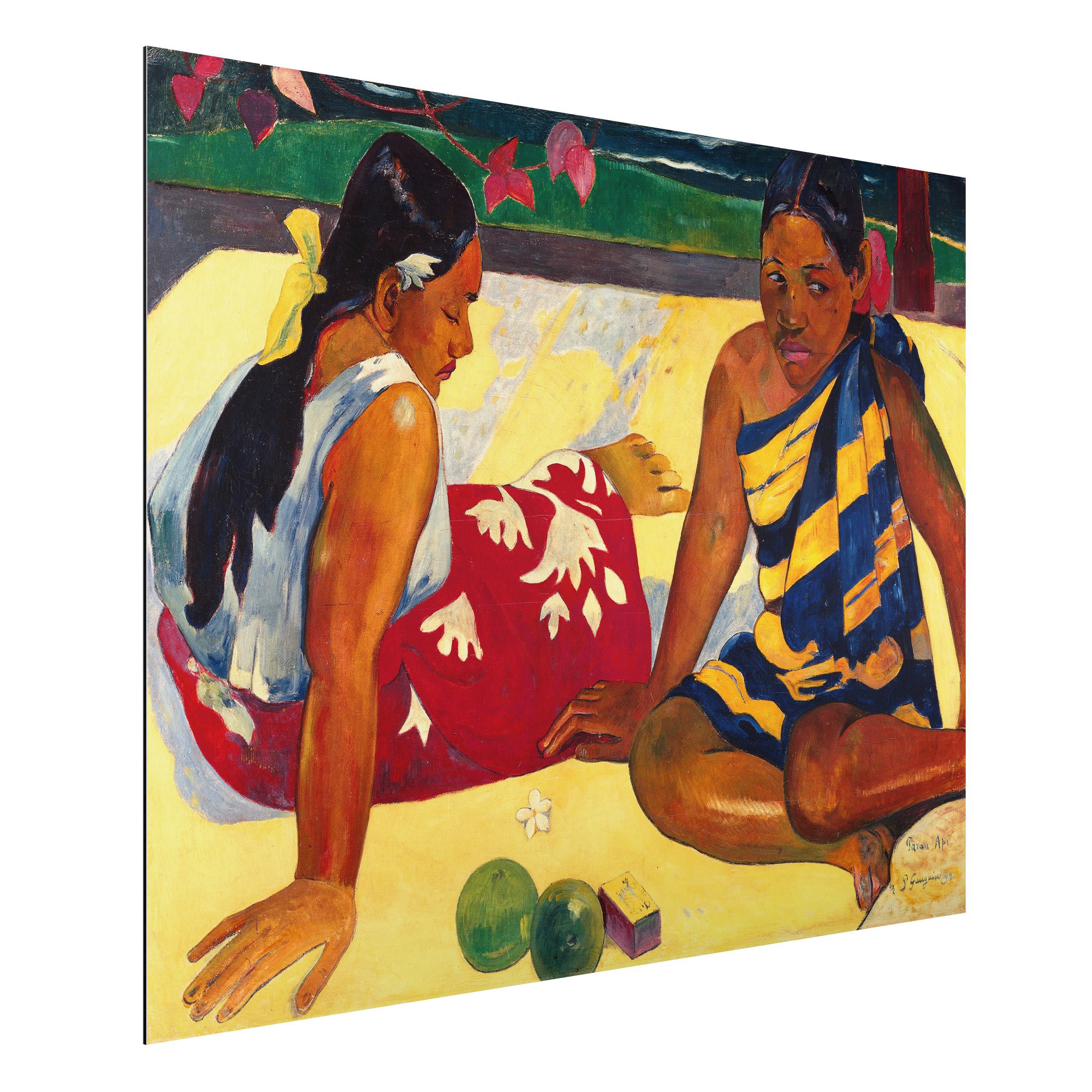 Alu-Dibond Kunstdruck Paul Gauguin - Frauen von Tahiti