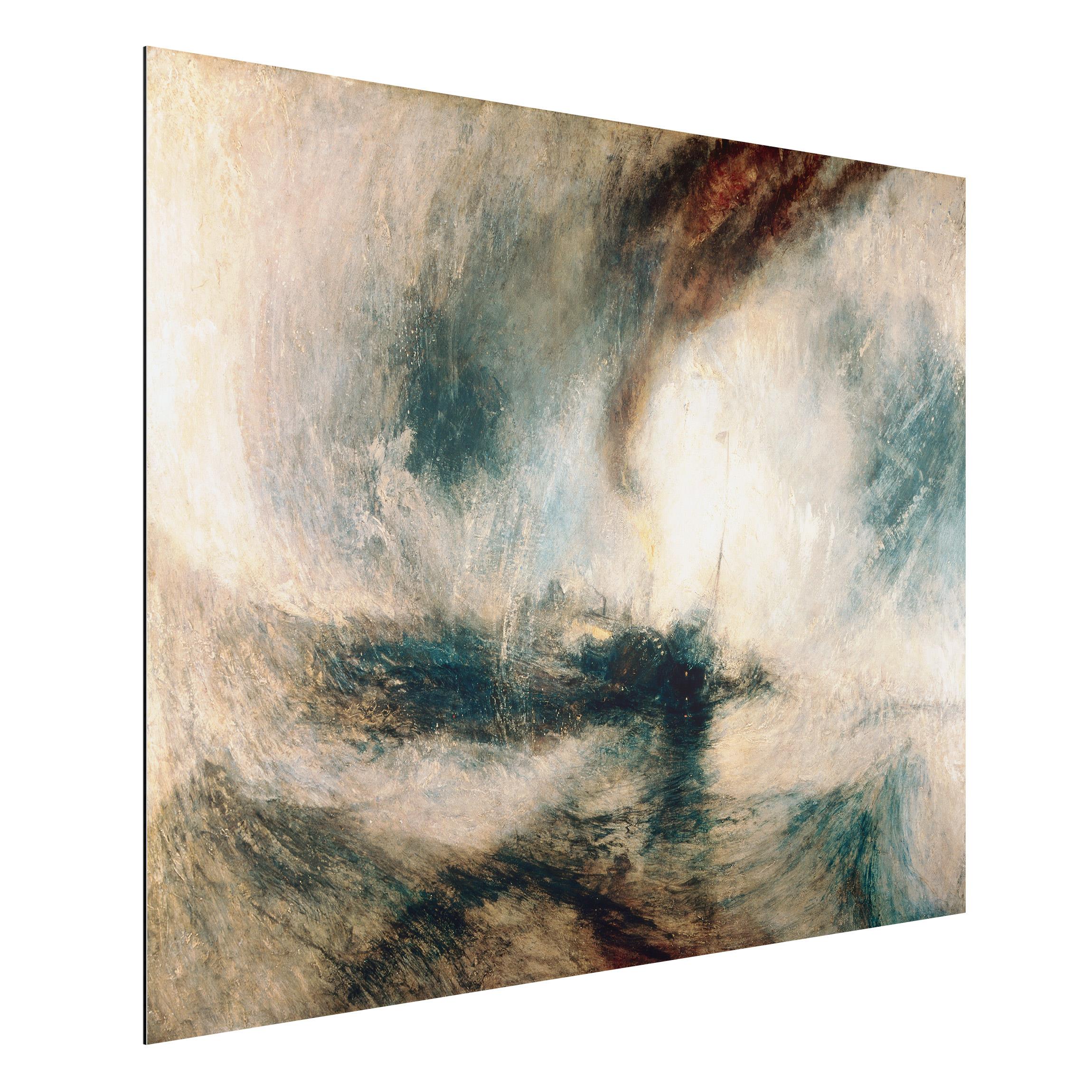 Alu-Dibond Outdoor Bild William Turner - Schneesturm über Meer