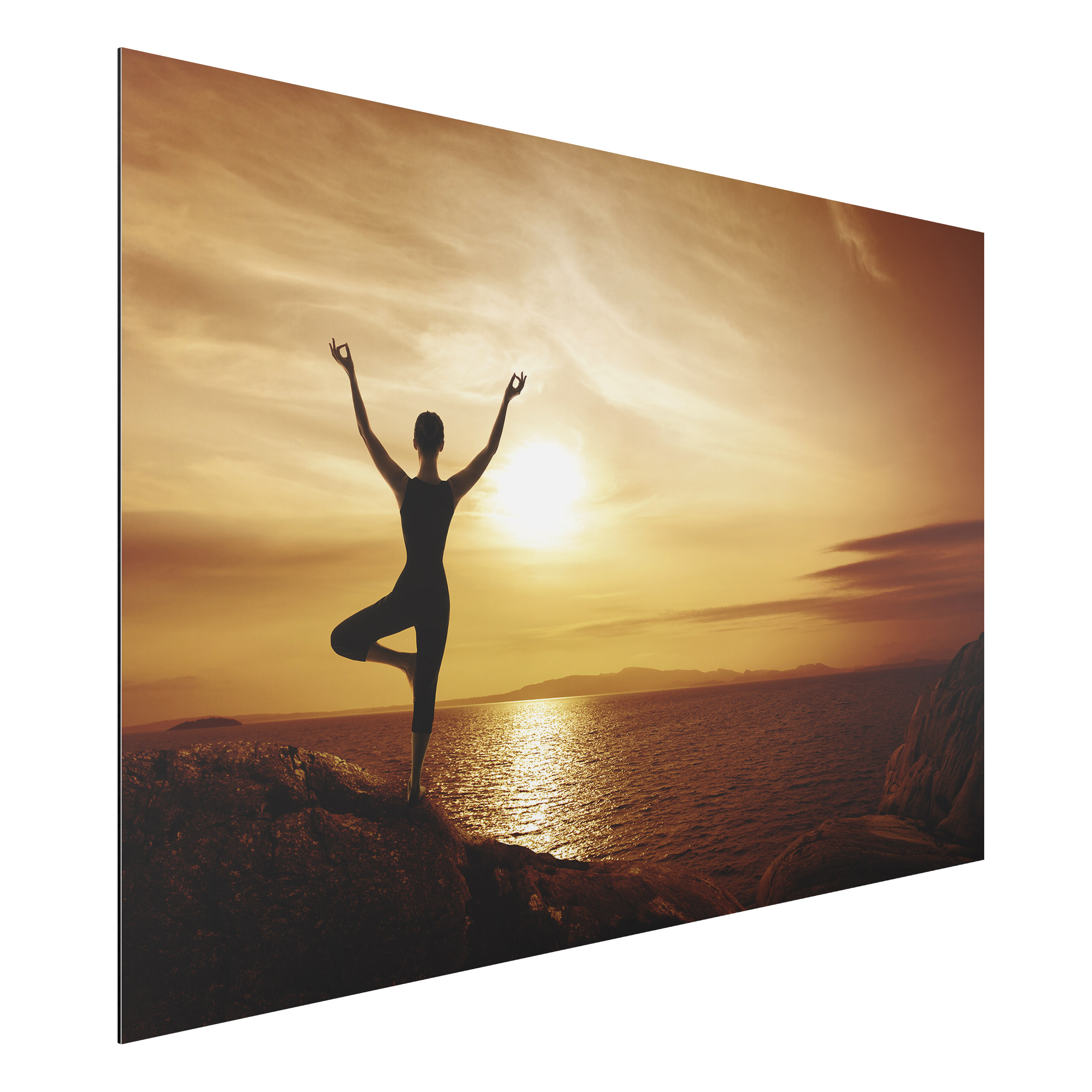 Alu-Dibond Outdoor Bild Yoga