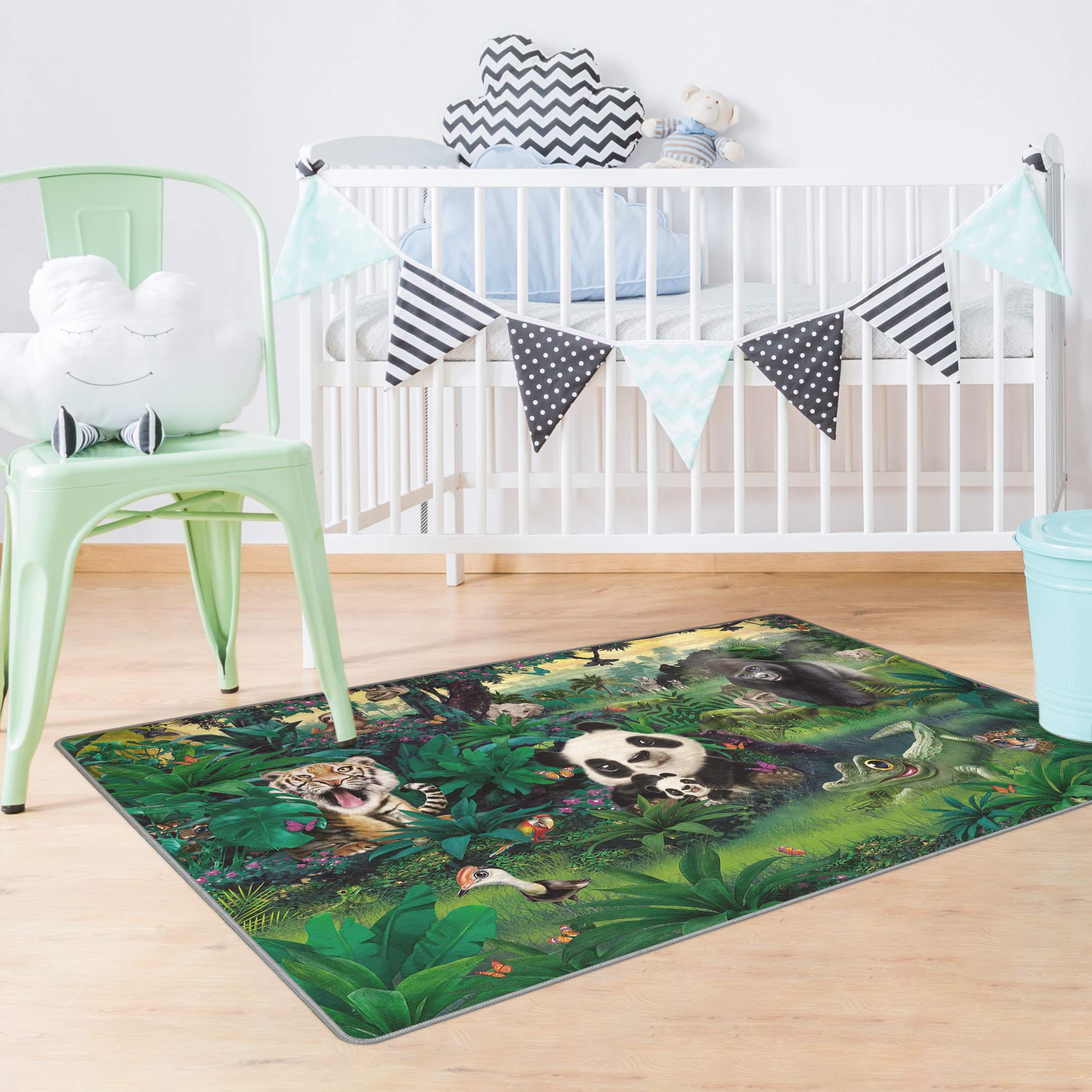 Teppich Animal Club International - Dschungel mit Tieren