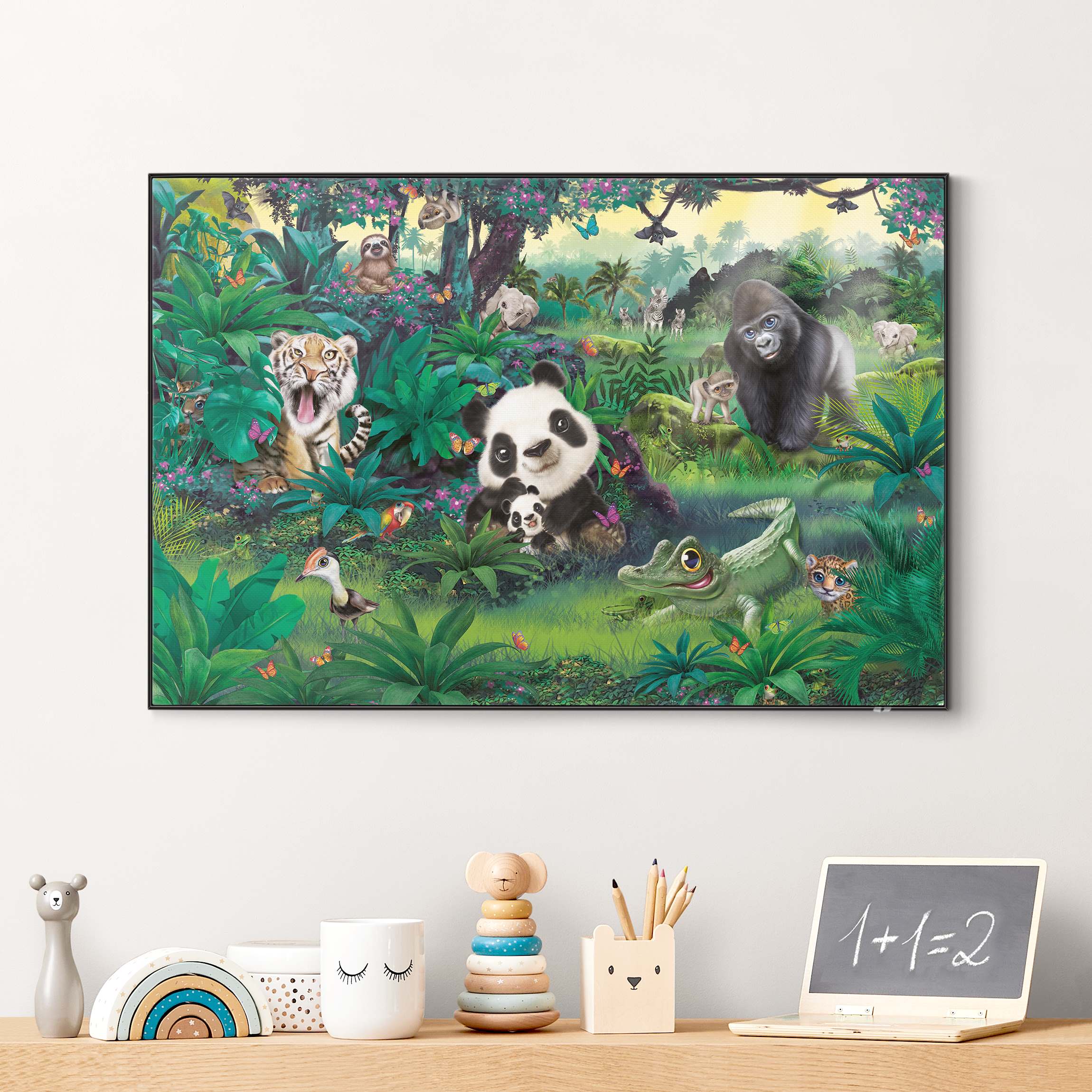 Wechselbild Animal Club International - Dschungel mit Tieren