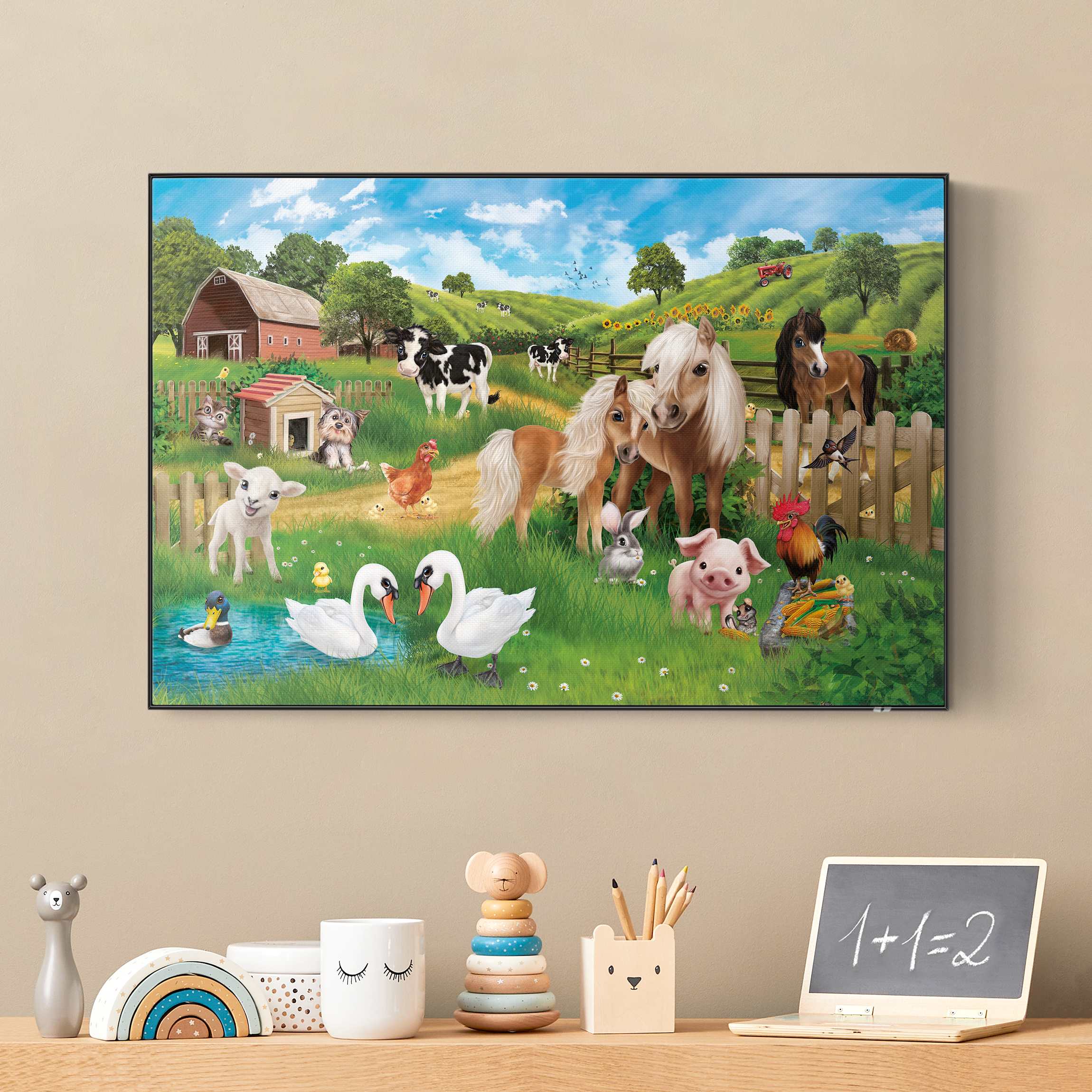 Akustik-Wechselbild Animal Club International - Tiere auf dem Bauernhof