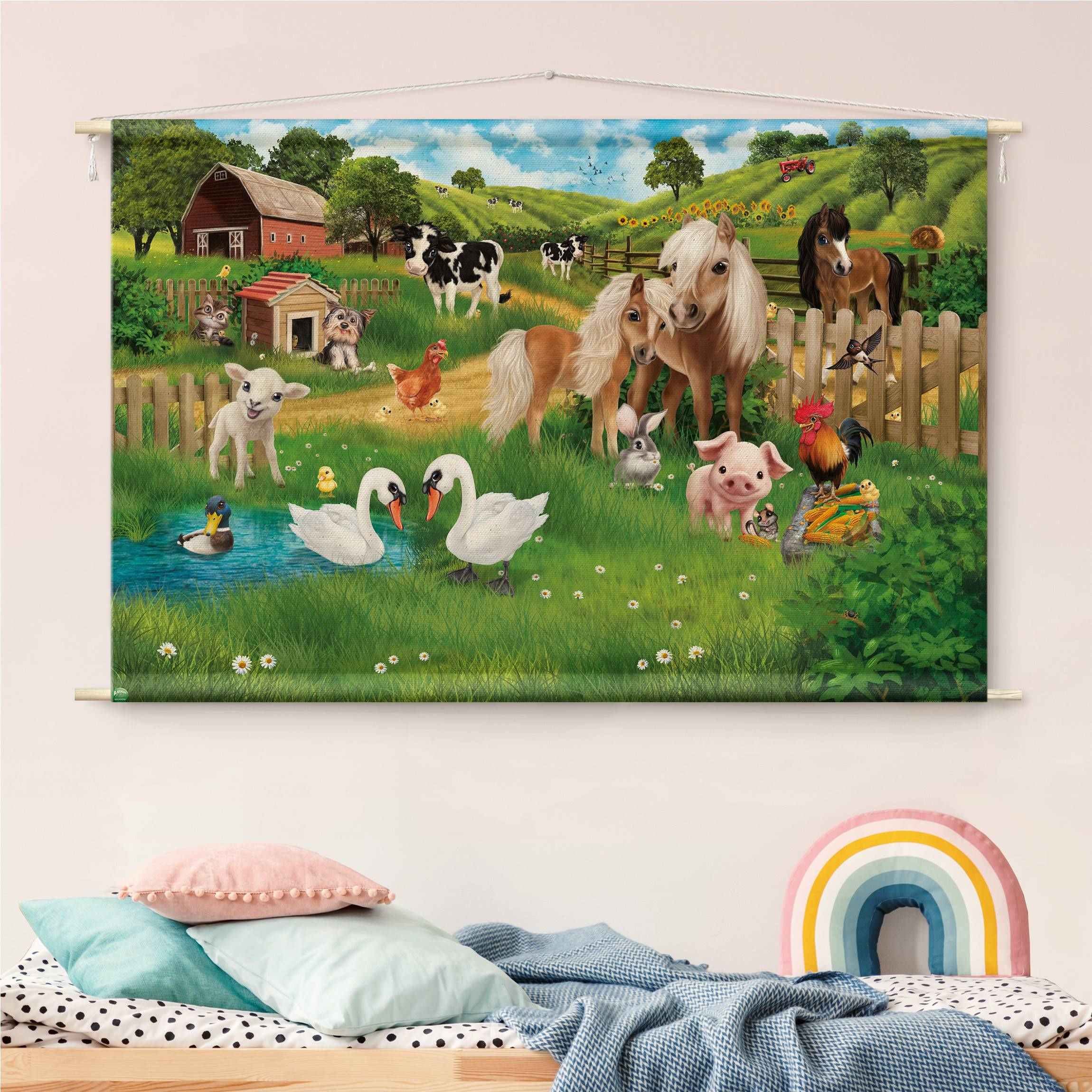 Wandteppich Animal Club International - Tiere auf dem Bauernhof