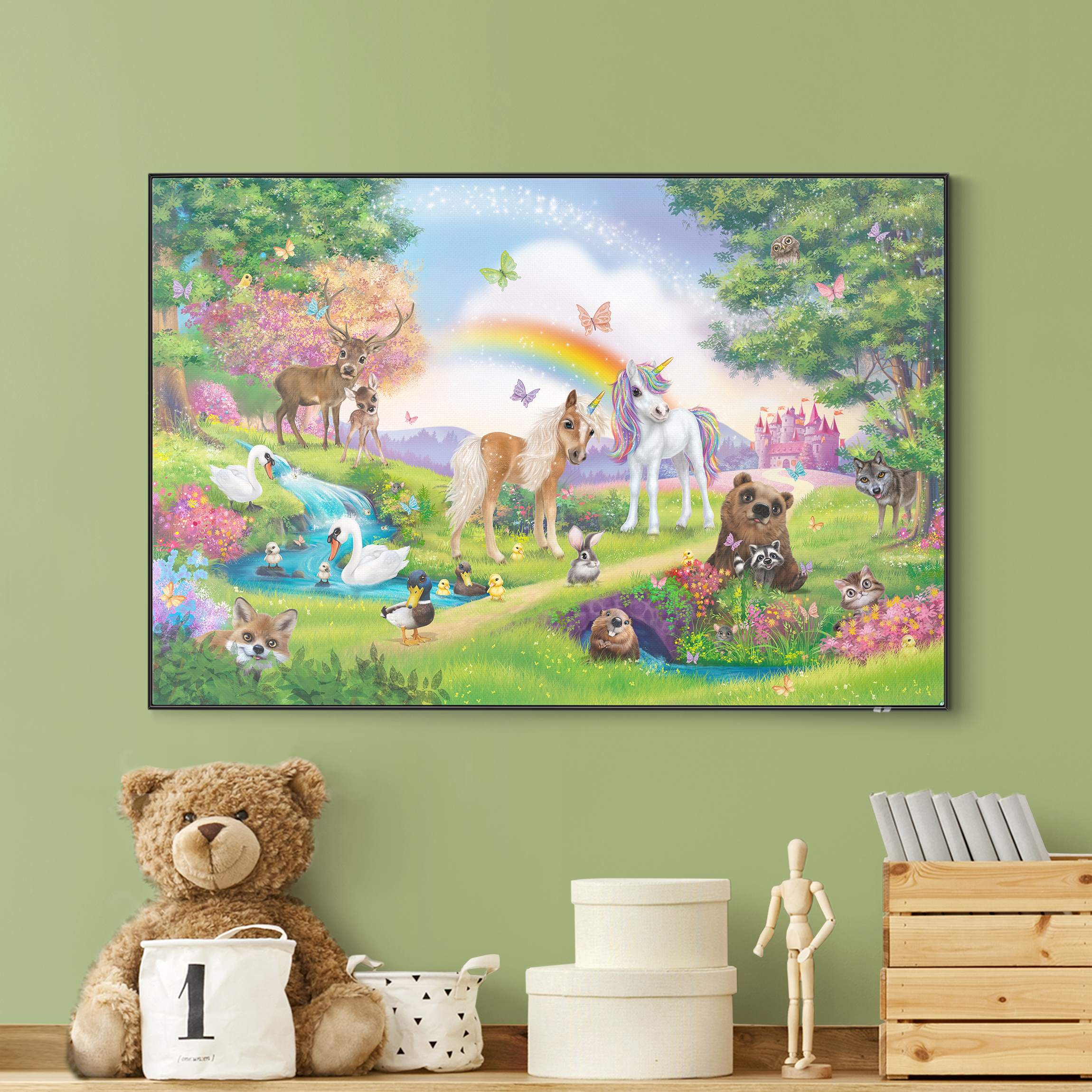 Wechselbild Animal Club International - Zauberwald mit Einhorn