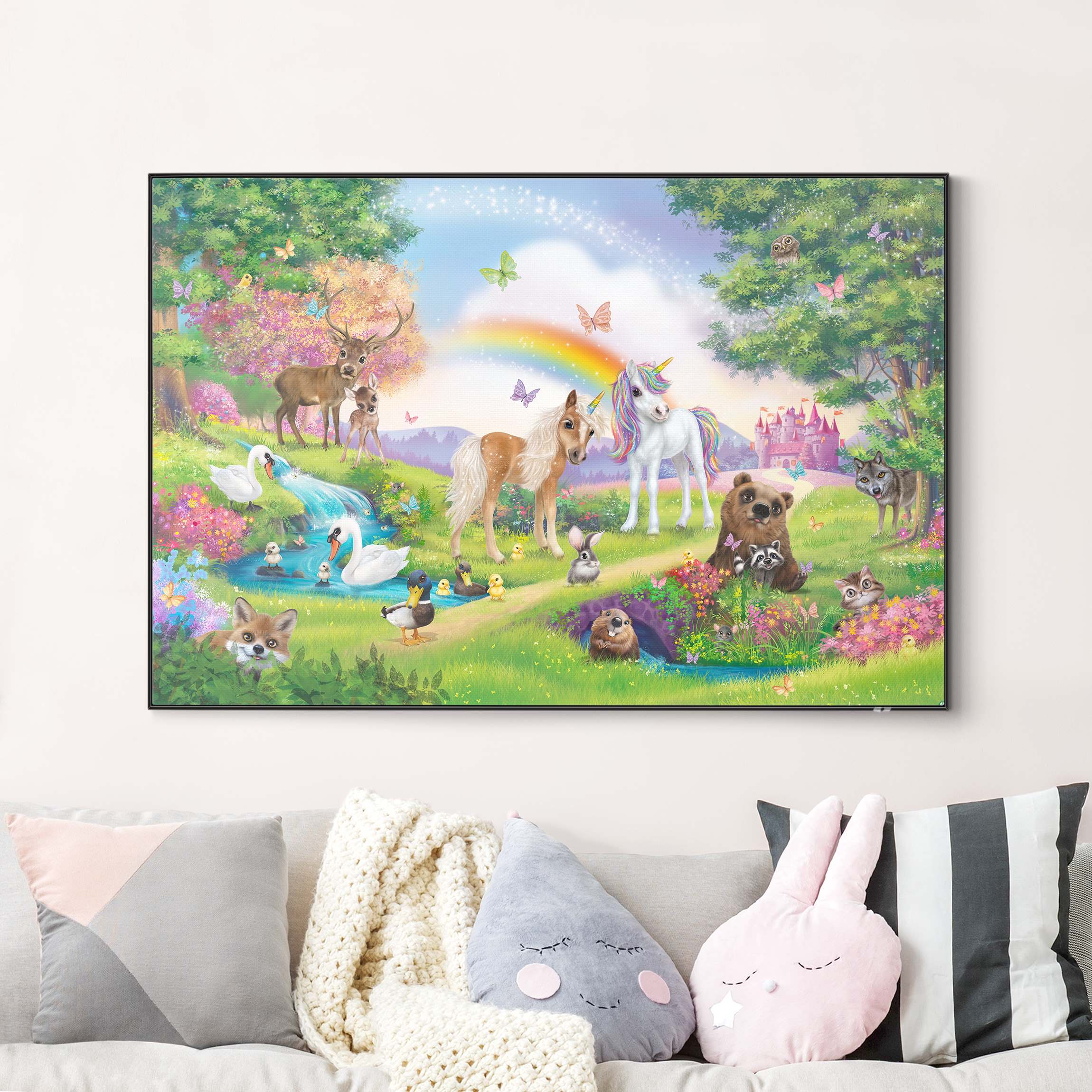 Wechselbild Animal Club International - Zauberwald mit Einhorn