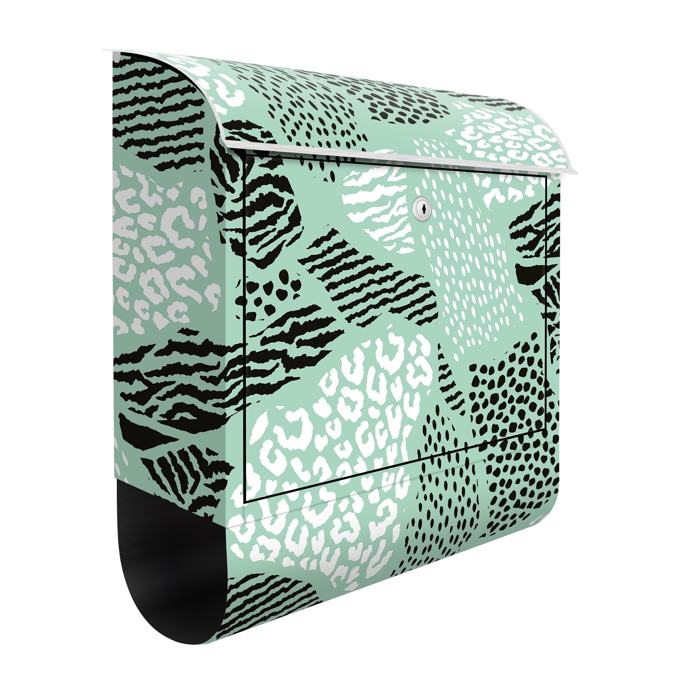 Briefkasten Animalprint Zebra Tiger Leopard Südamerika