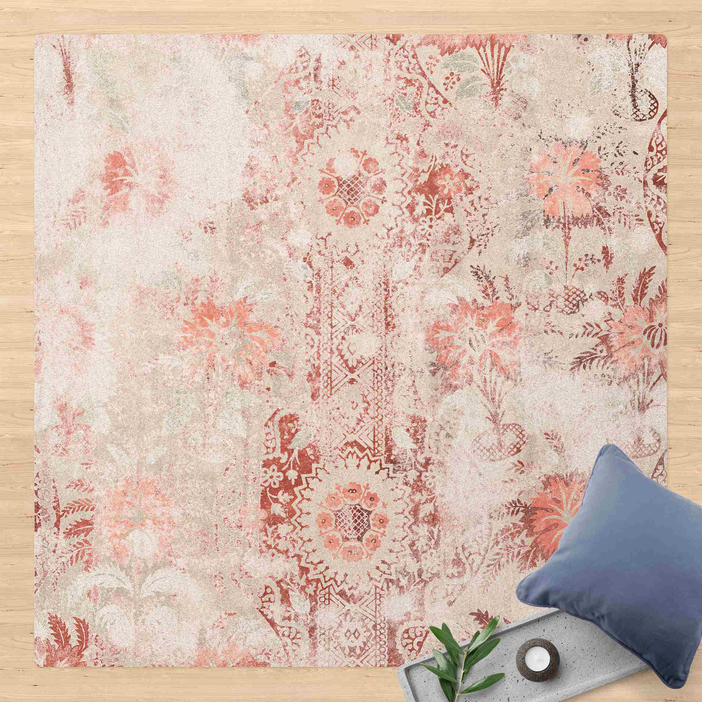 Kork-Teppich Antike Shabby Barocktapete II