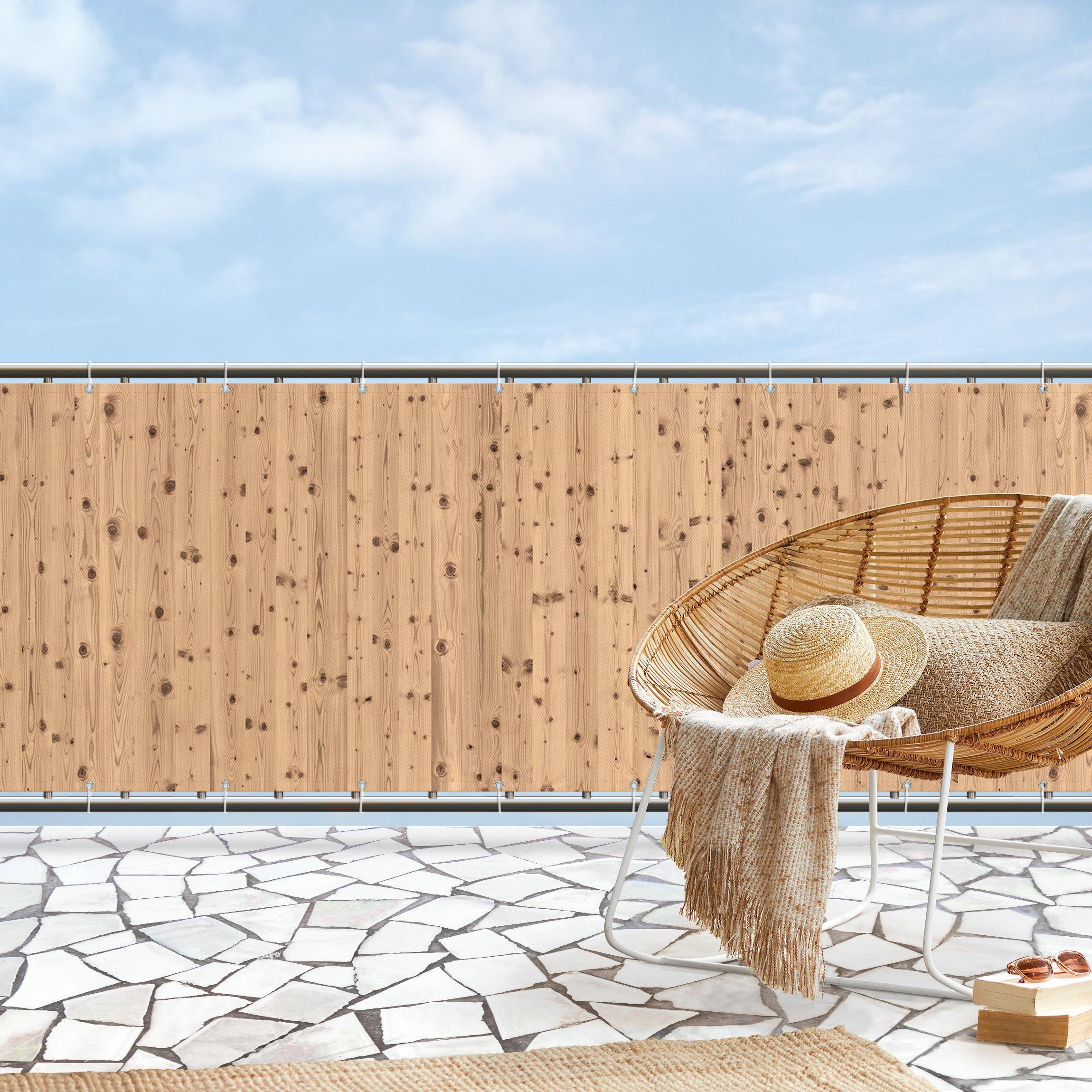 Balkon Sichtschutz Antique Whitewood