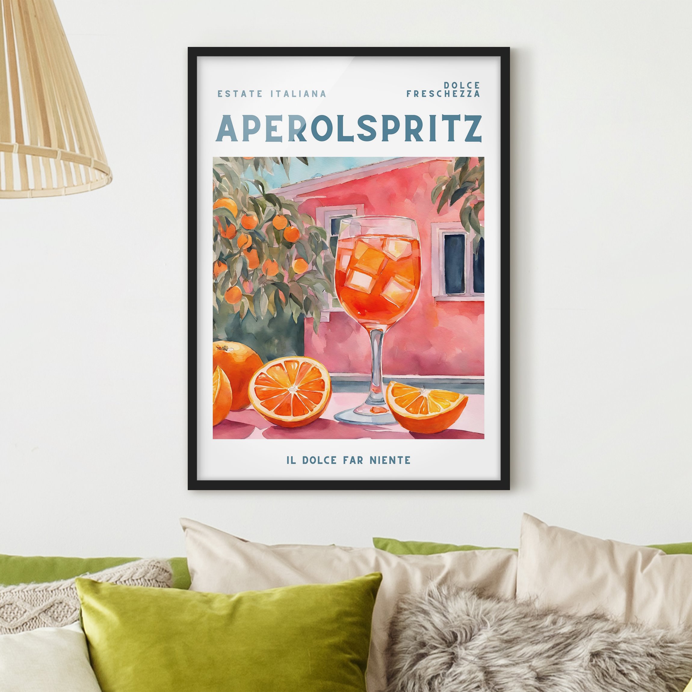 Bild mit Rahmen Aperol Spritz - Il dolce far niente