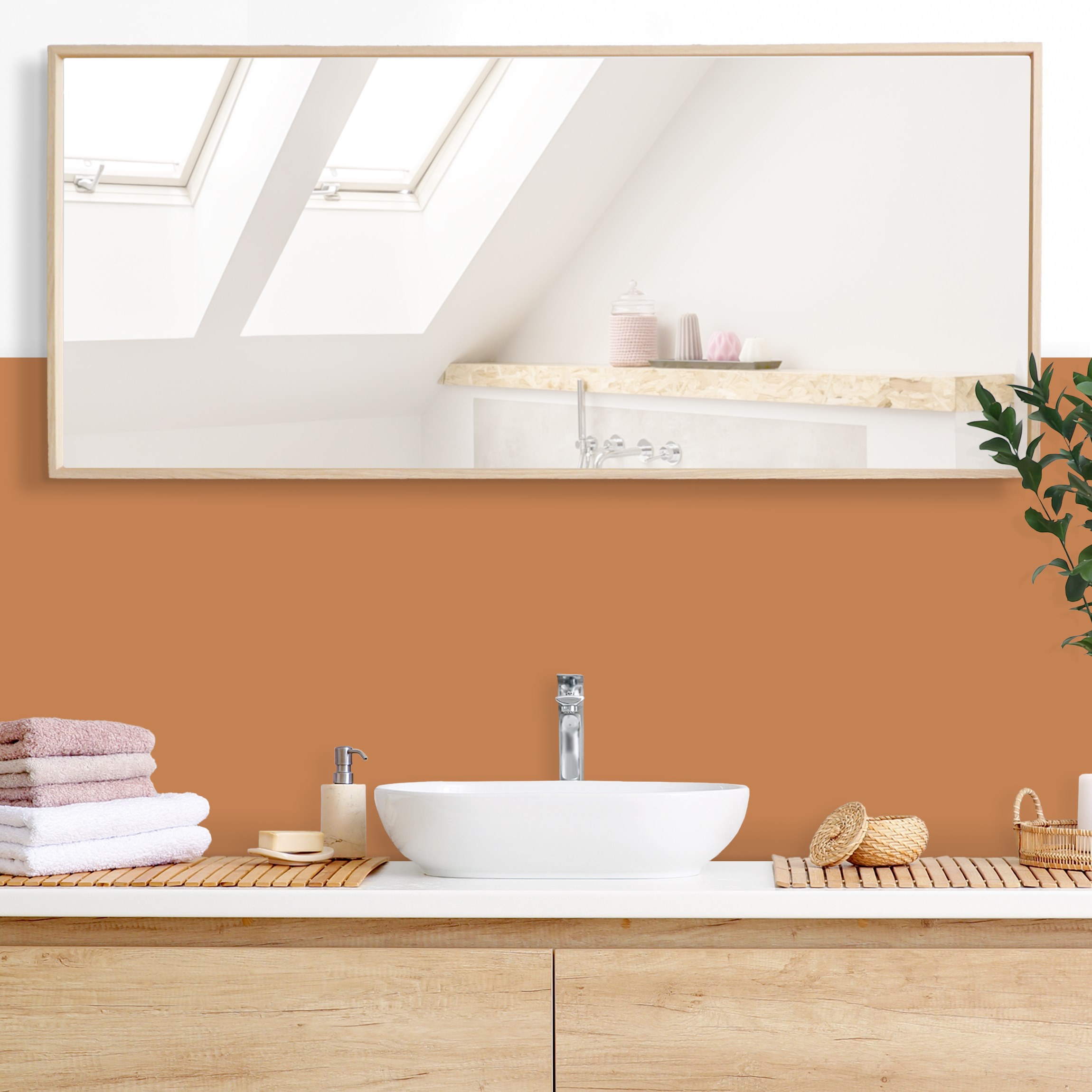 Wandverkleidung Bad Apricot