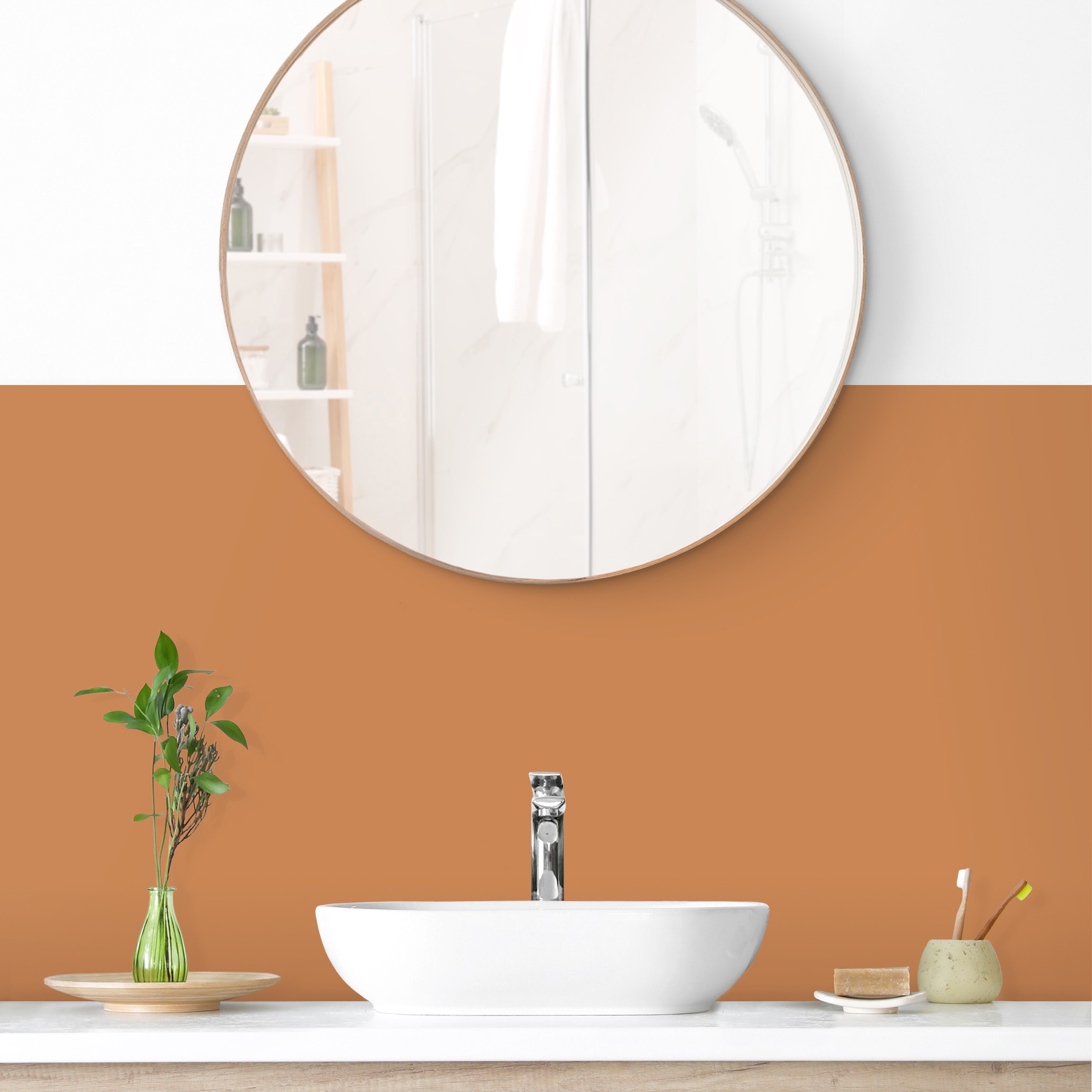 Wandverkleidung Bad Apricot