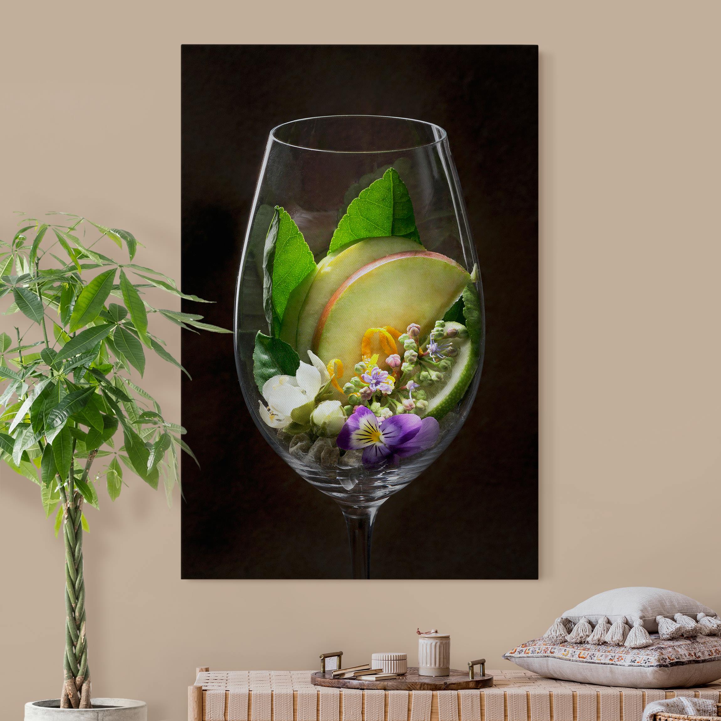 Akustikbild Aromen im Weinglas Apfel