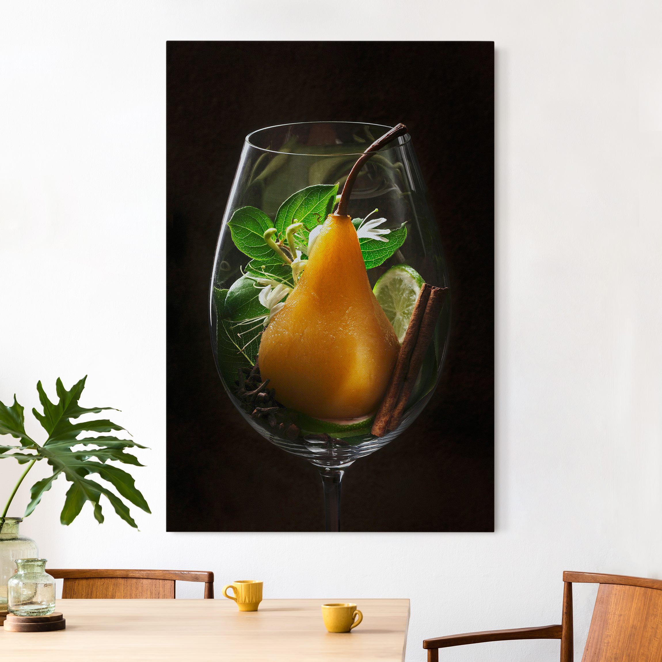 Akustikbild Aromen im Weinglas Birne