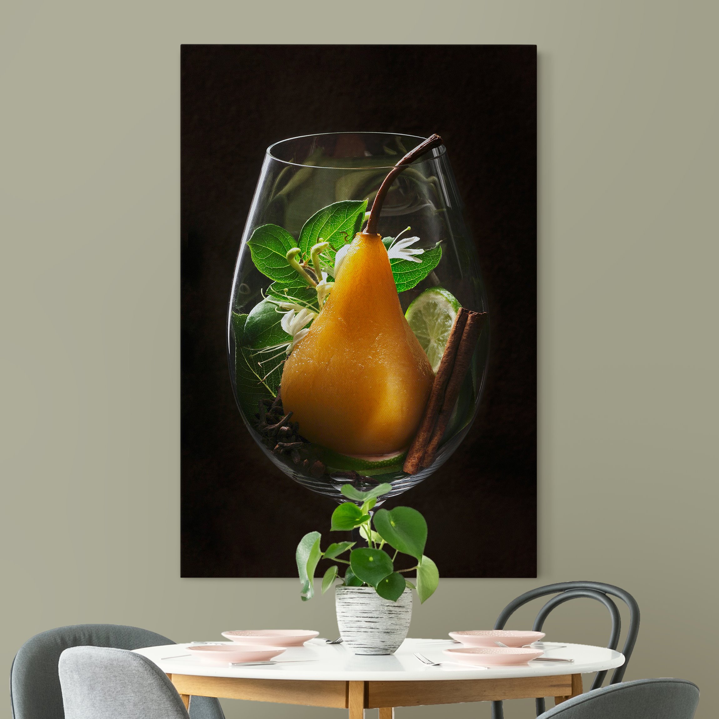 Akustikbild Aromen im Weinglas Birne