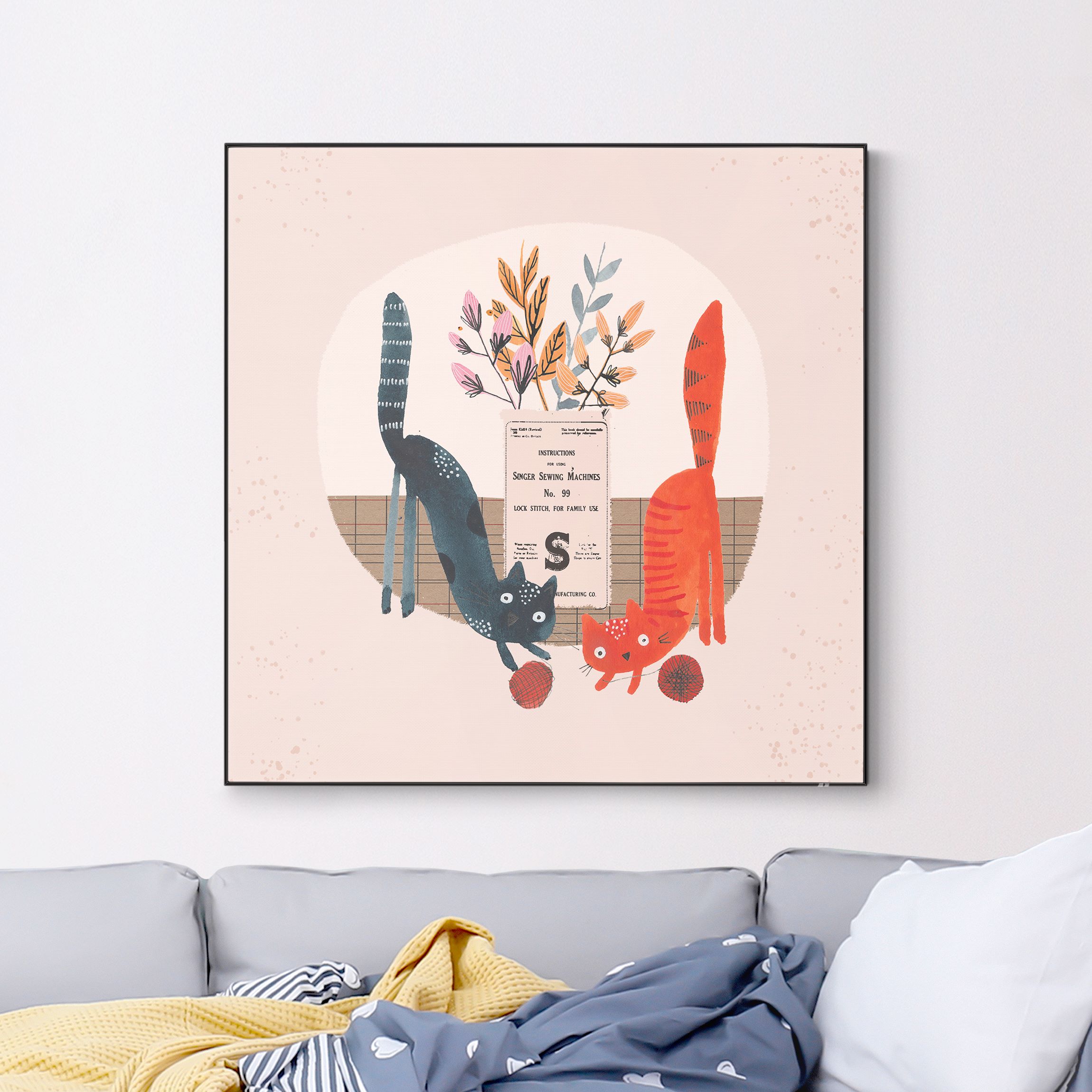 Wechselbild Aufgedrehte Katzen