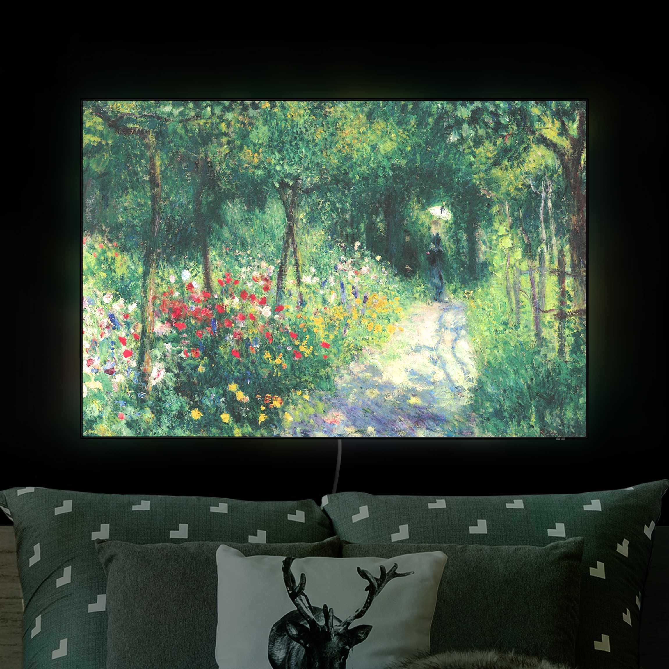 LED-Wechselbild Auguste Renoir - Frauen im Garten