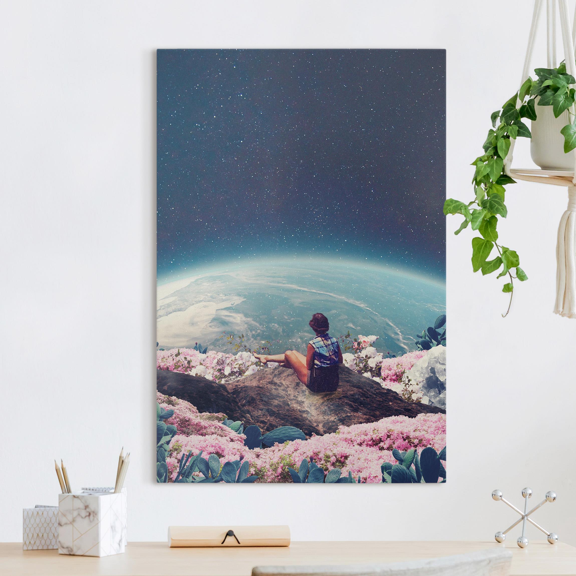 Leinwandbild Ausblick auf die Erde genießen