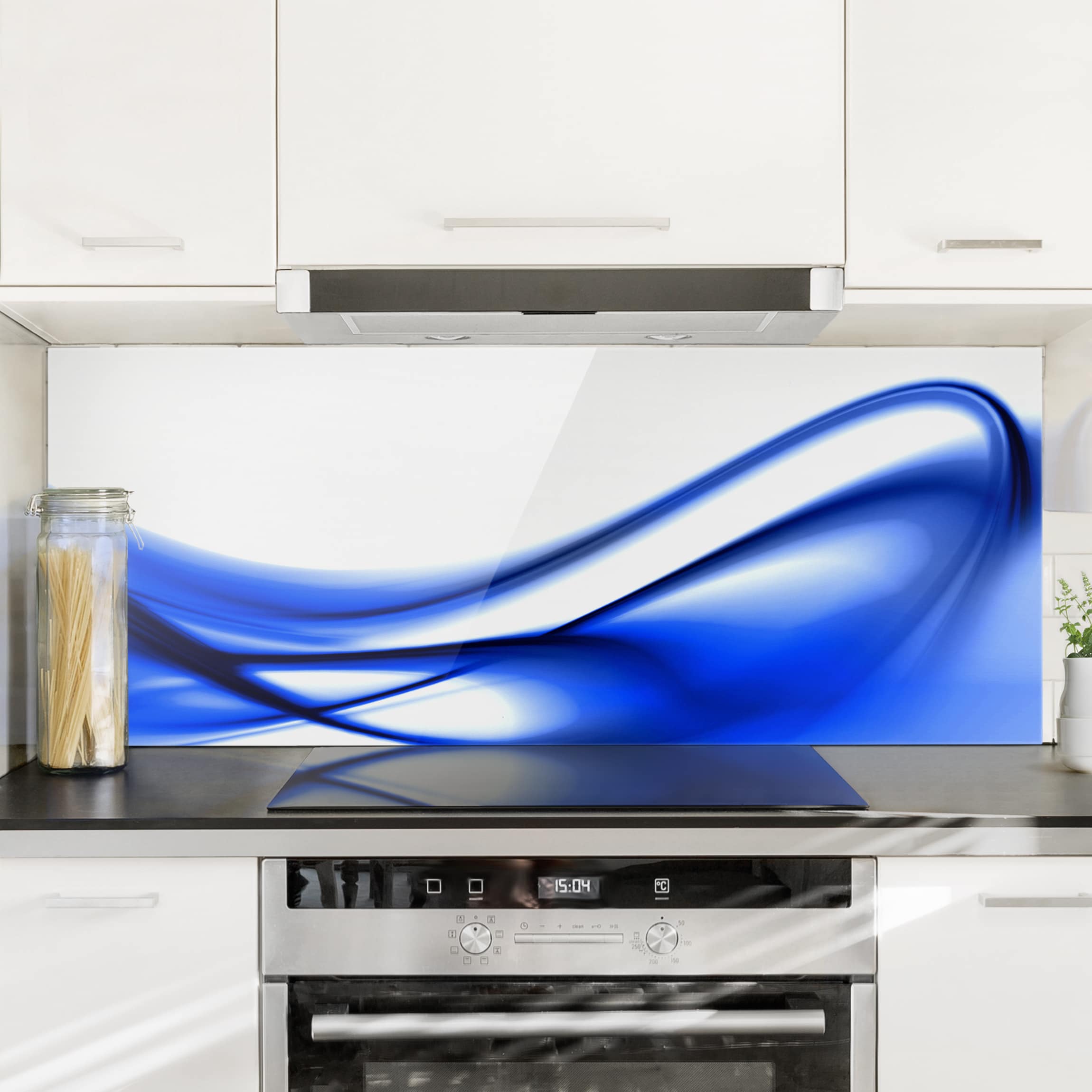 Glas Spritzschutz Blue Touch
