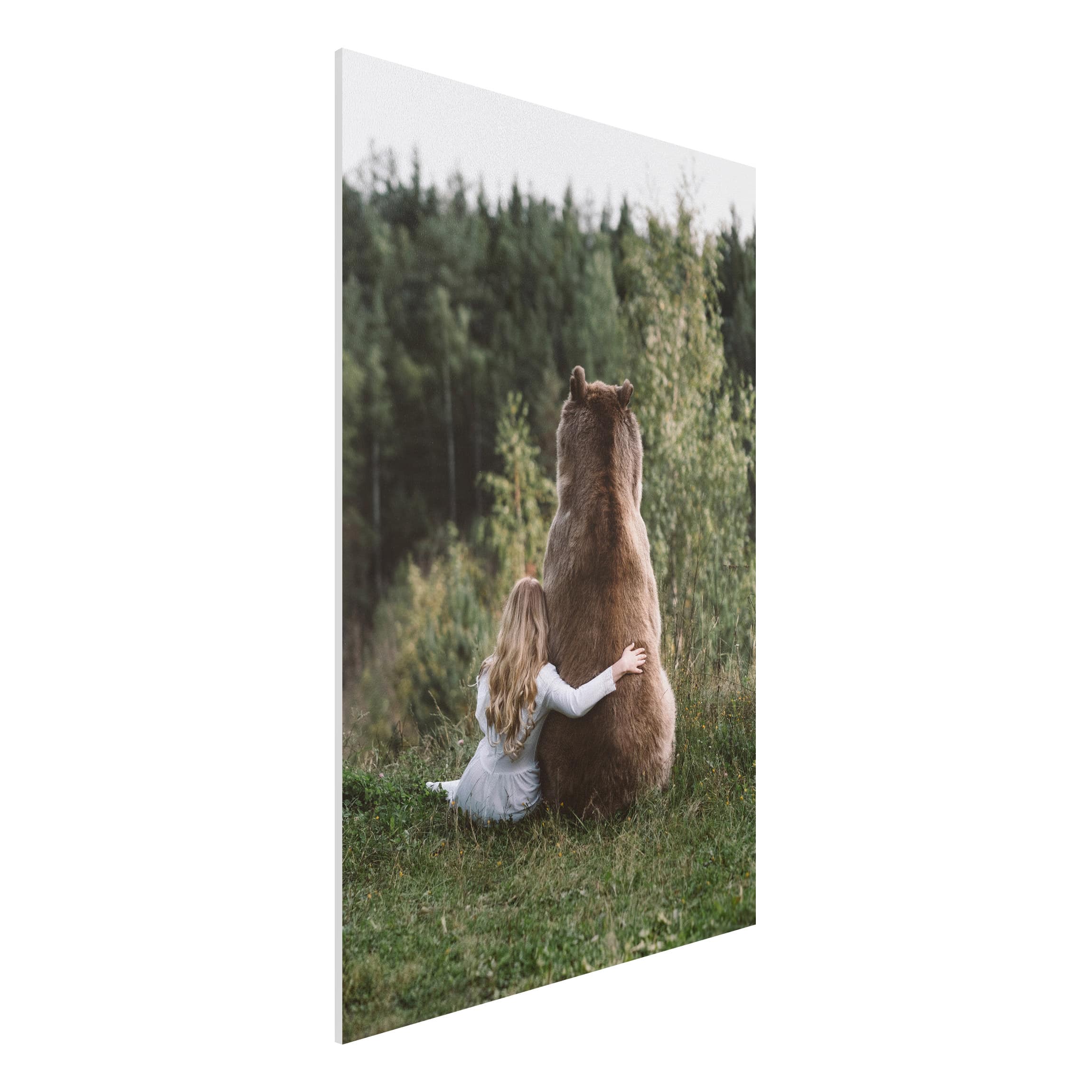Forexbild - Hochformat Mädchen mit Braunbär