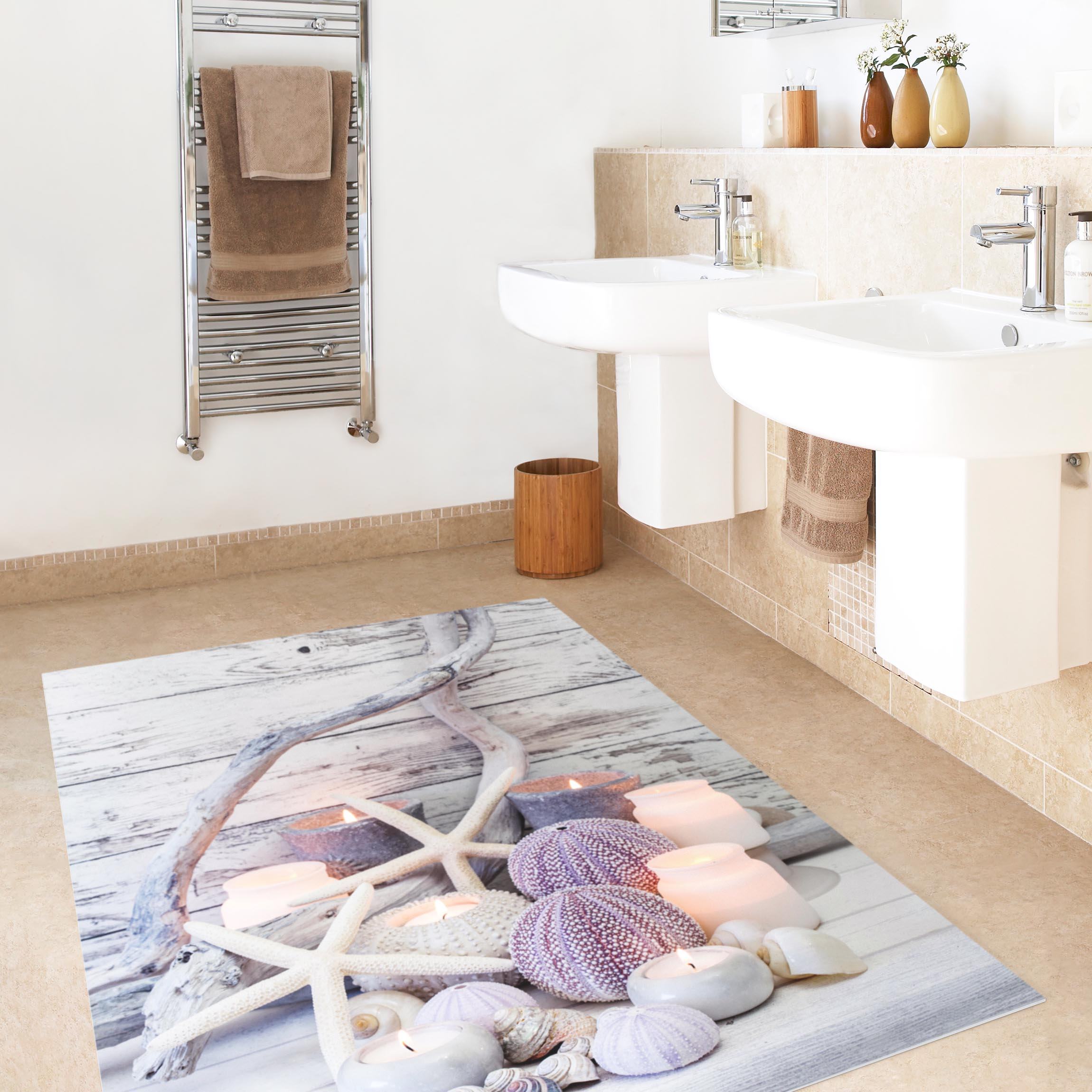 Vinylteppich Wellness Seestern Dekoration