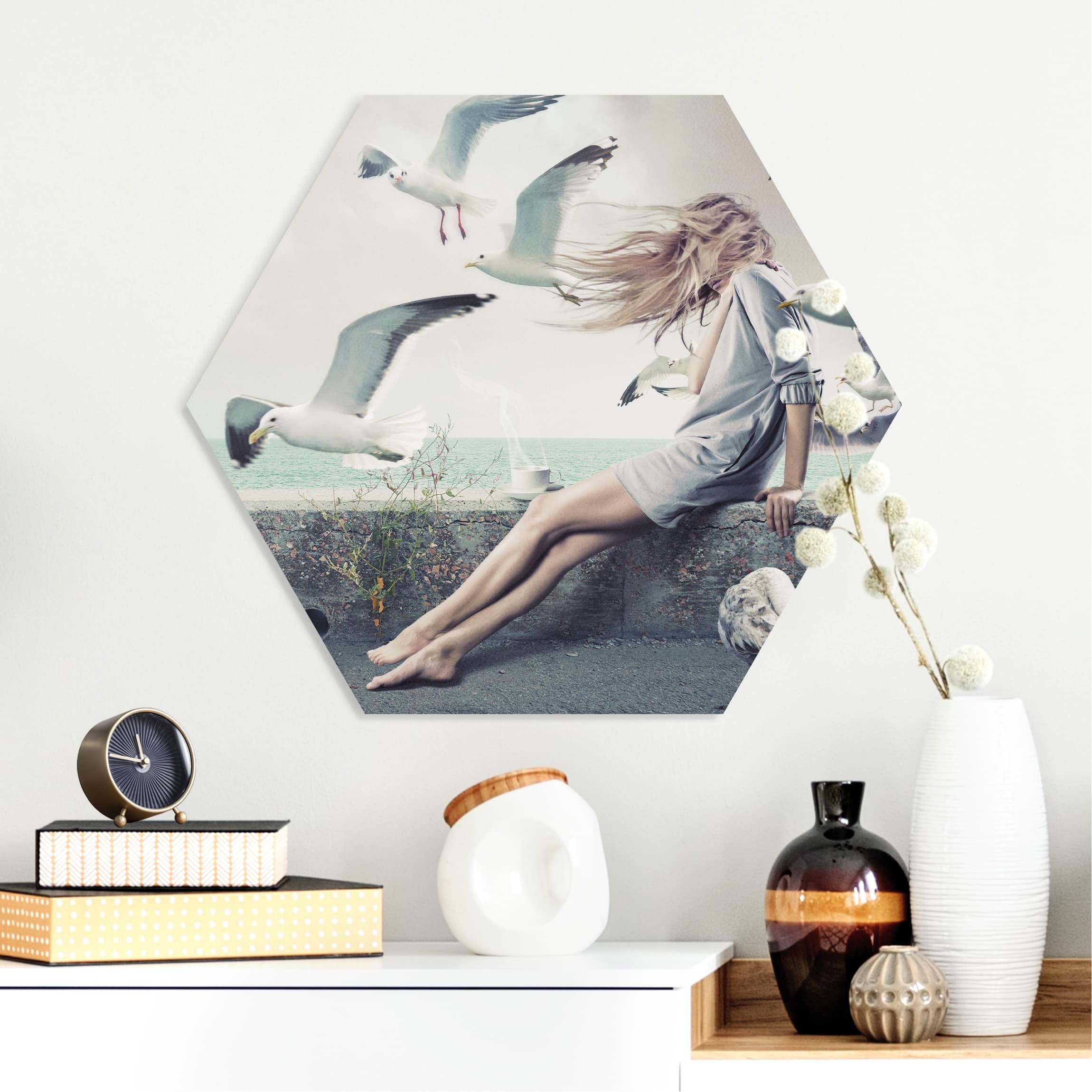 Hexagon-Forexbild Kaffee am Meer