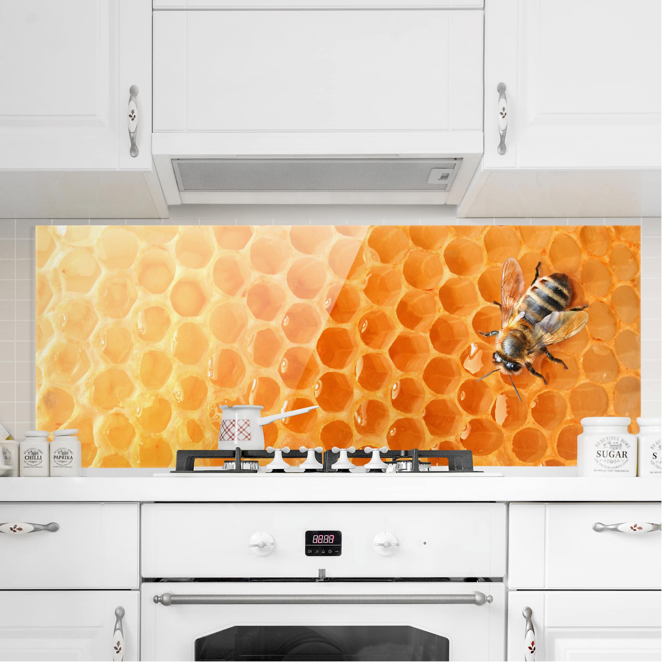 Glas Spritzschutz Honey Bee