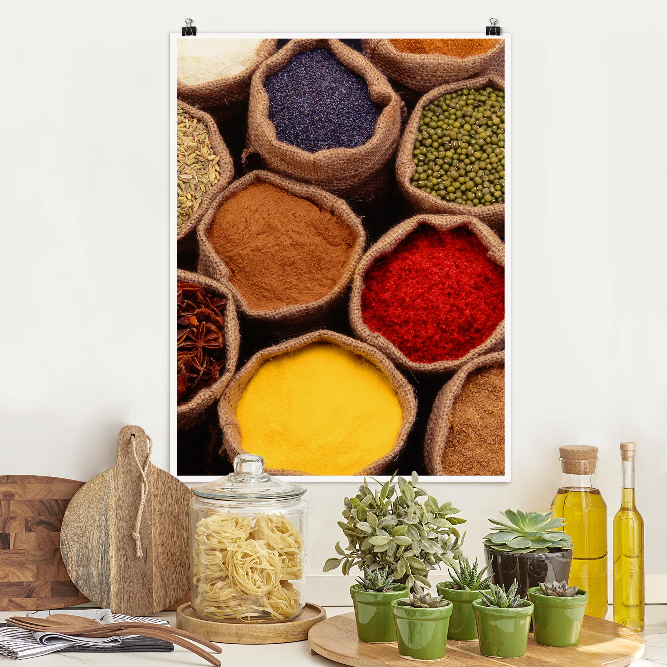 Poster Küche Colourful Spices