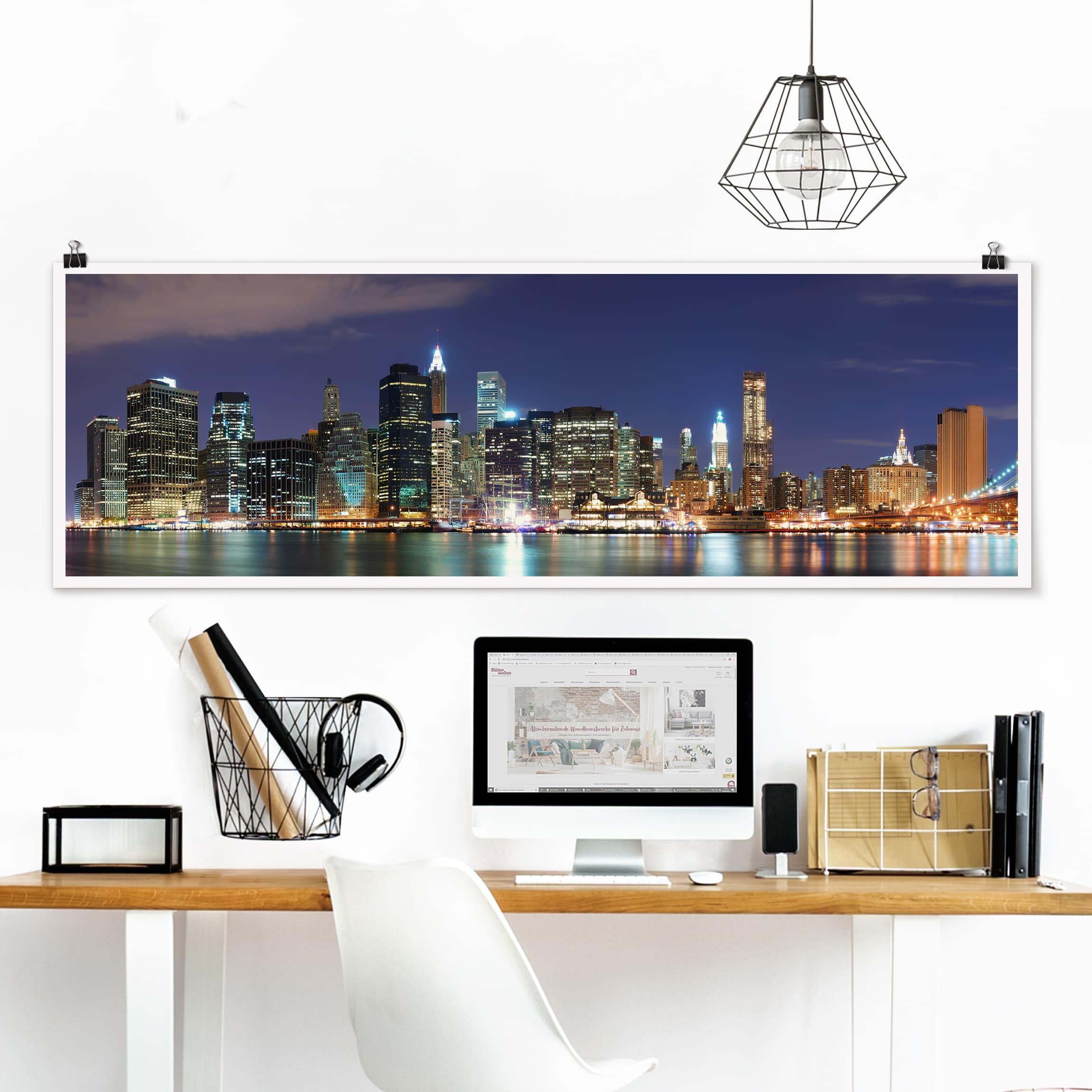 Panorama Poster Architektur & Skyline Manhattan in New York City