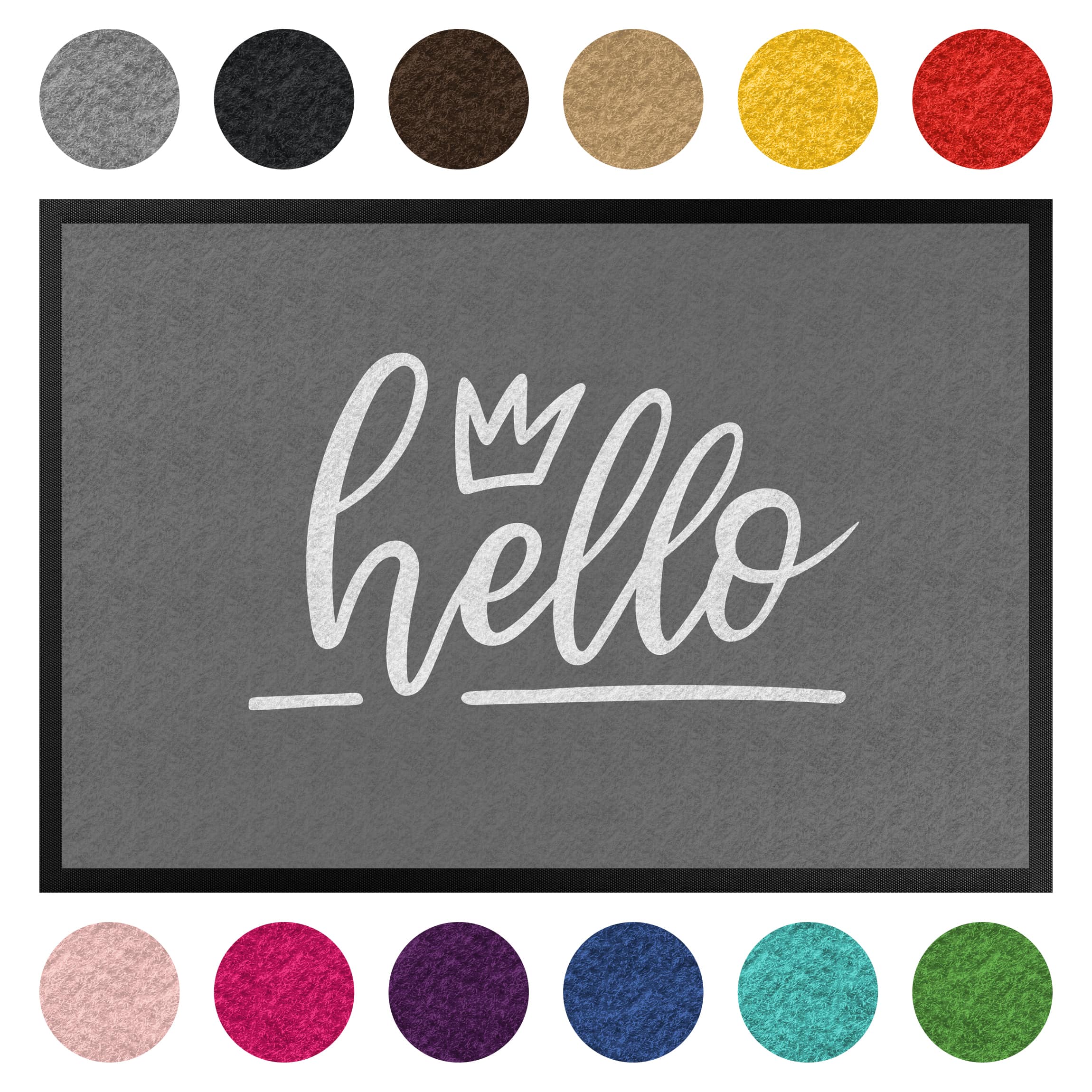 Fußmatte Hello handwritten